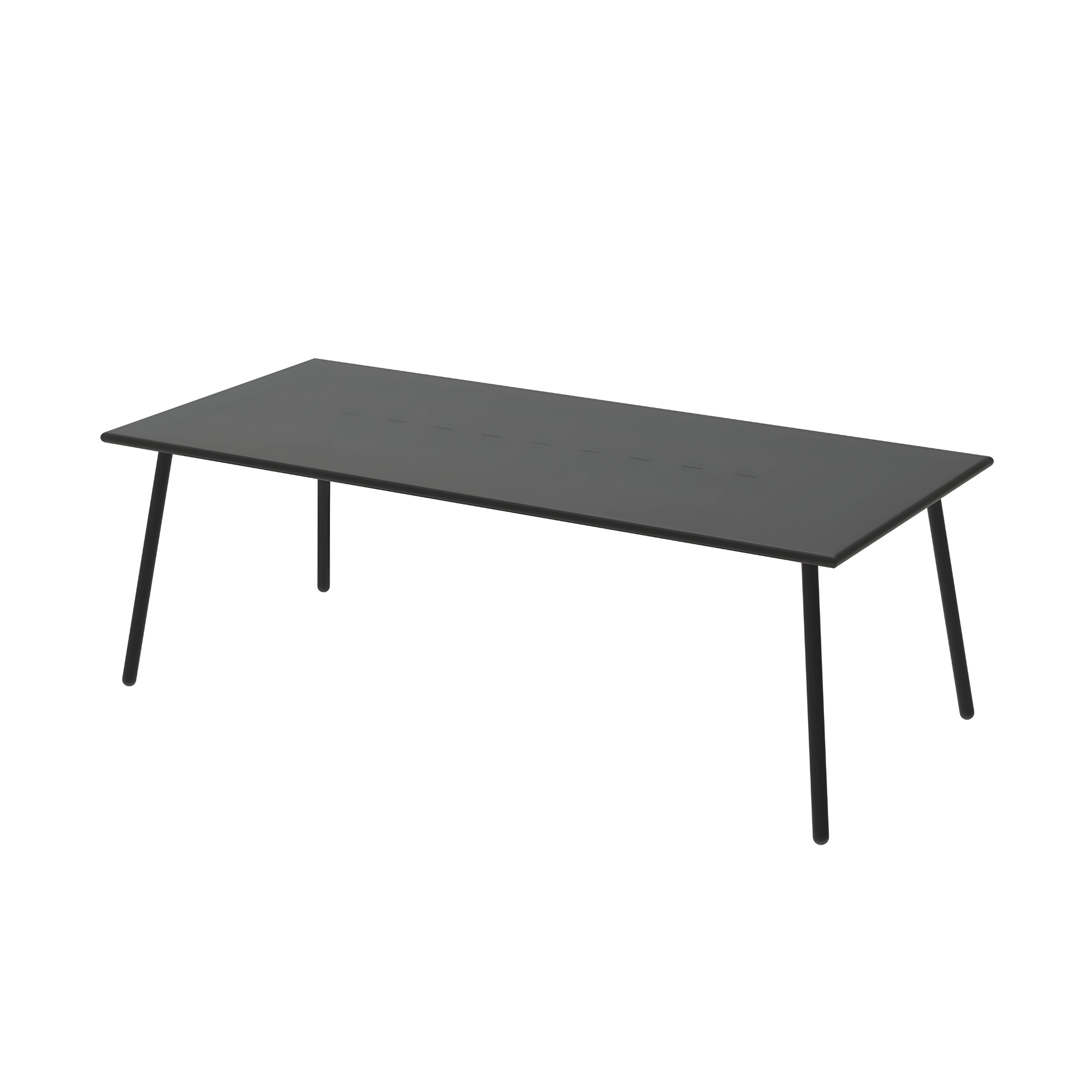 "Roma1" fixed painted metal table for modern garden
