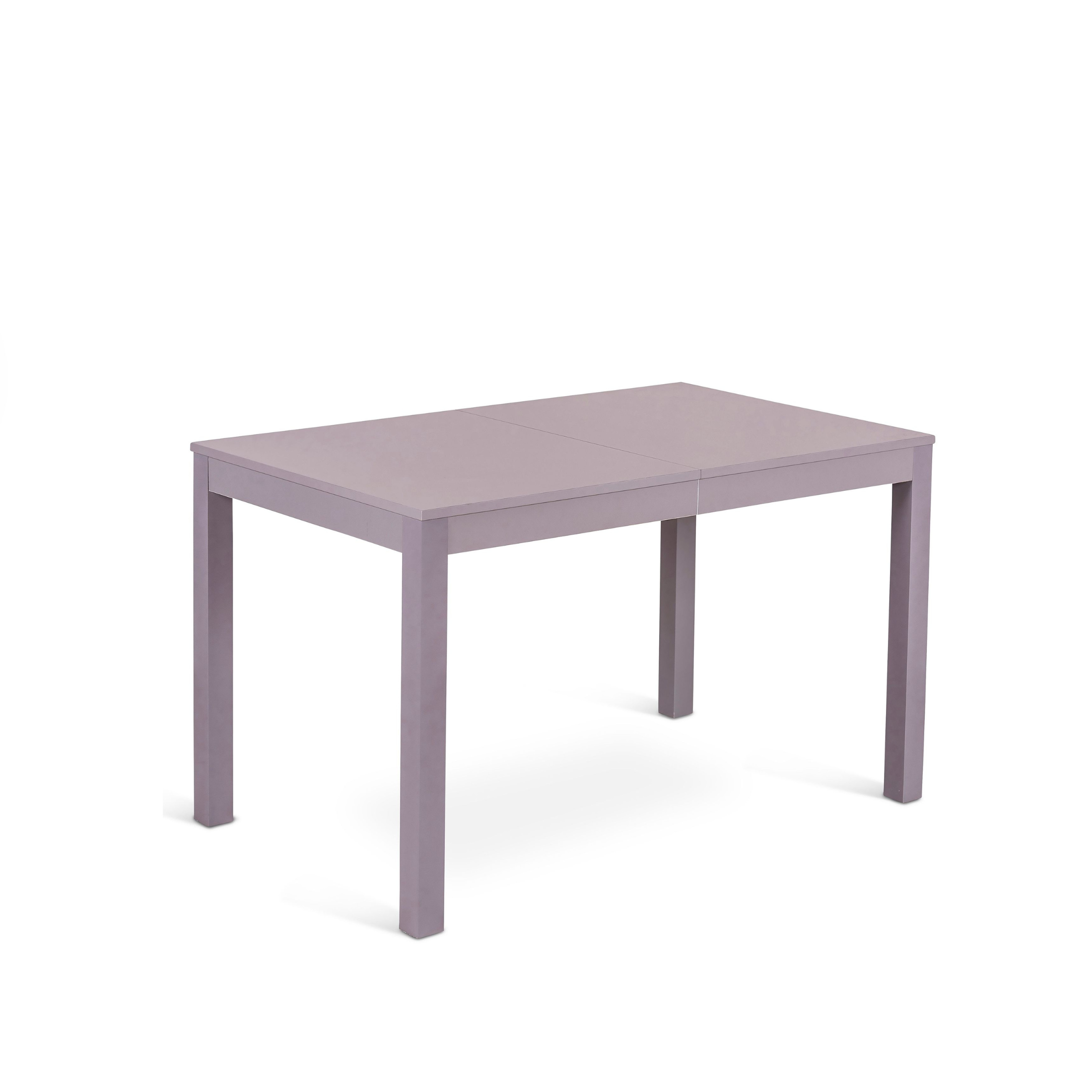 "Creta" extendable table with melamine top and solid wood legs, 130/210x80 cm, 76 cm high.