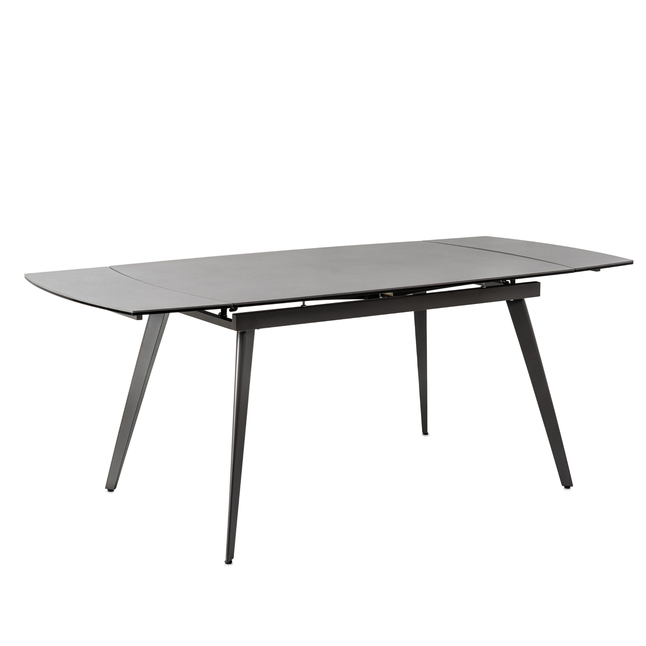 Modern extendable ceramic living room table "Melany" with metal legs