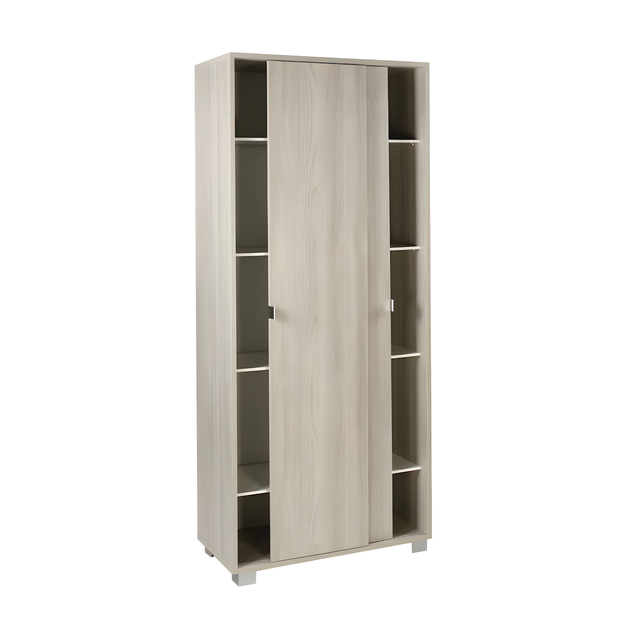 "Slide" 2-door wooden wardrobe with sliding doors, 82x41 cm, 190 cm high