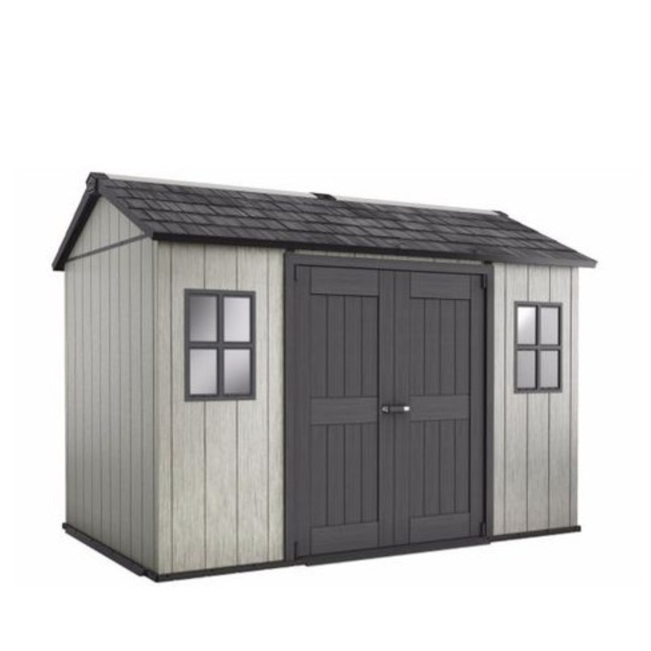 "GiardinoGlow" garden shed with floor and 2 windows, 350x229 cm, 254 cm high