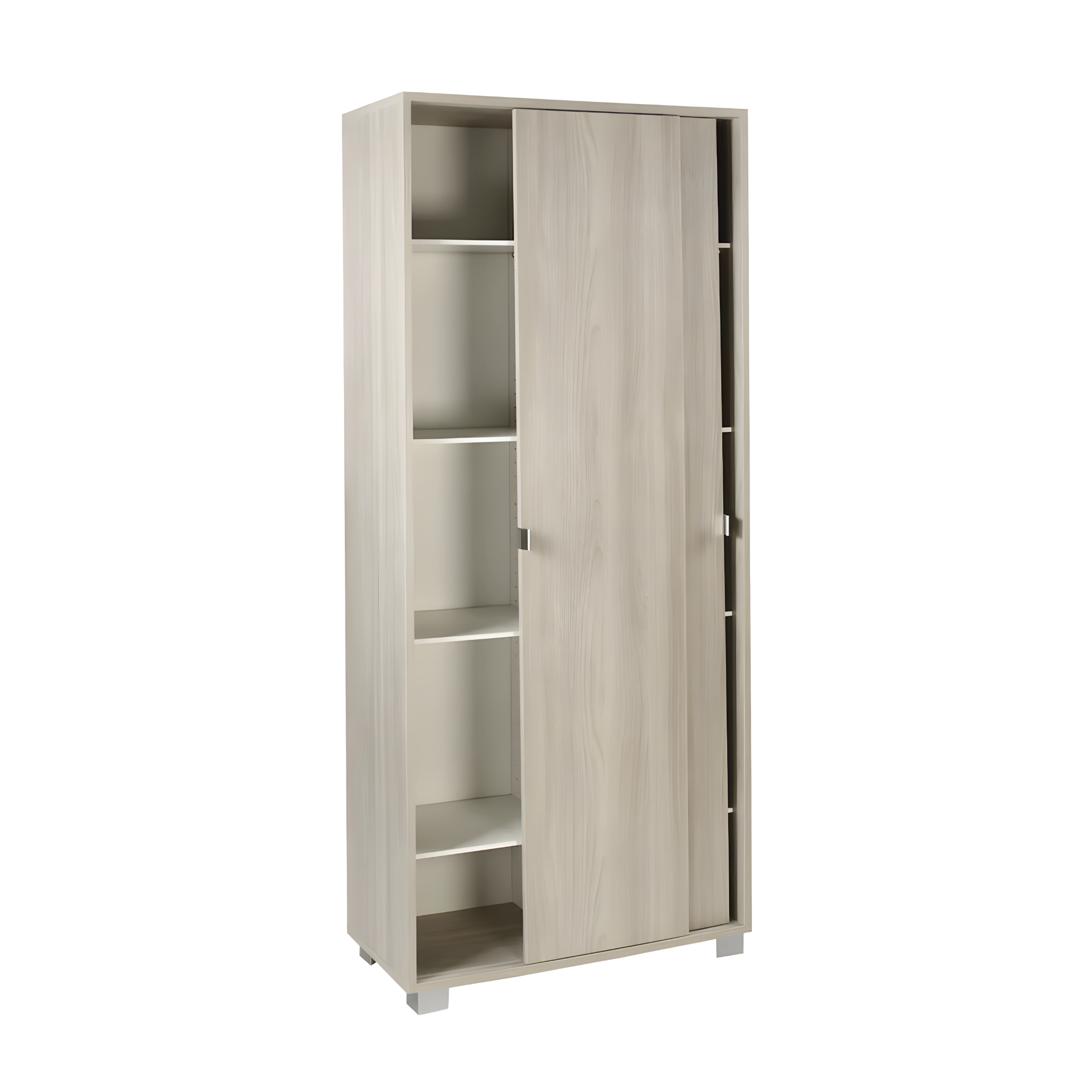 "Slide" 2-door wooden wardrobe with sliding doors, 82x41 cm, 190 cm high