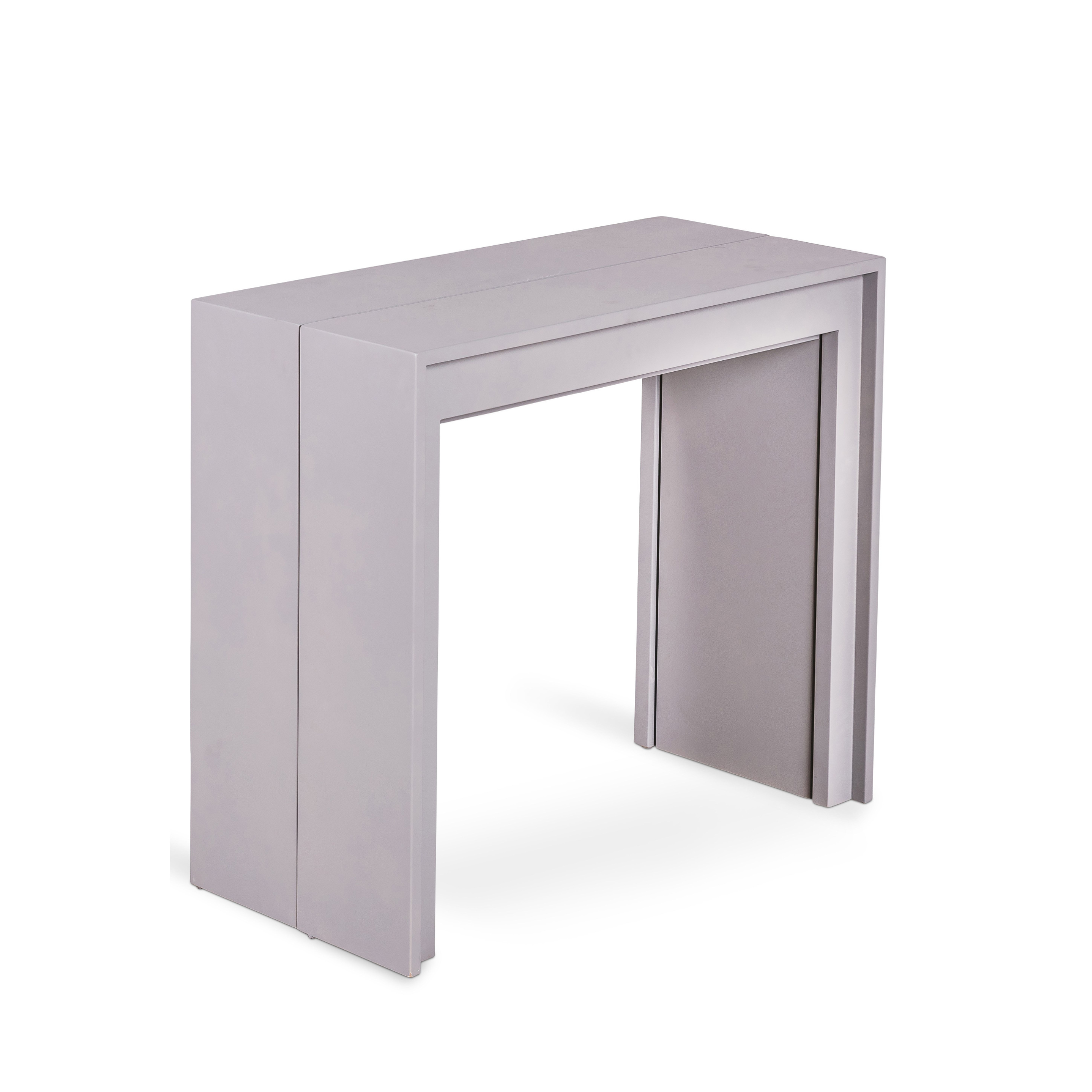 Extendable console table "Pinocchio" in lacquered wood 10 seats cm 43/302x90 76h