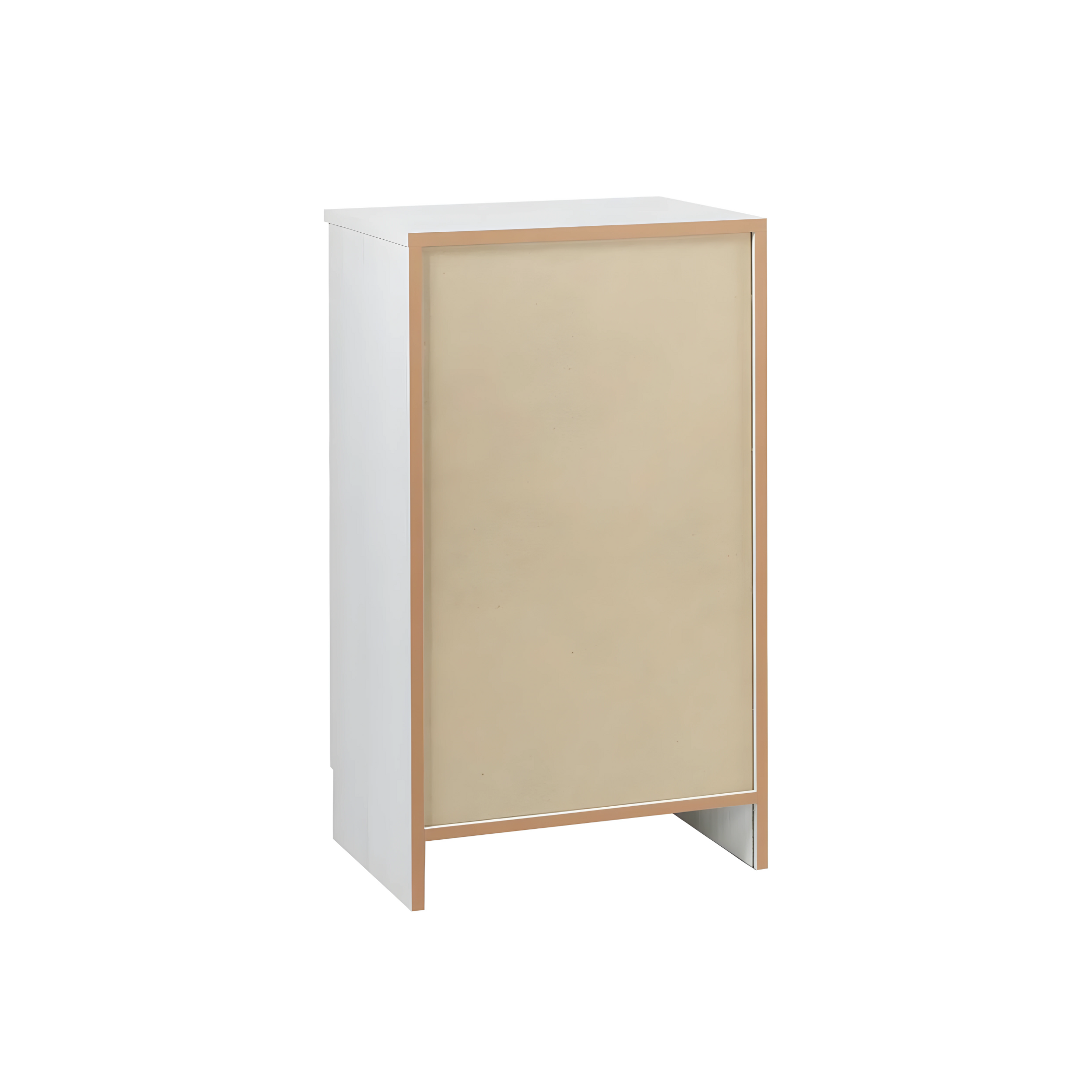 "Eli" modern wooden entrance hall cabinet with 1 door and 1 drawer, 46x34 cm, 80 cm high