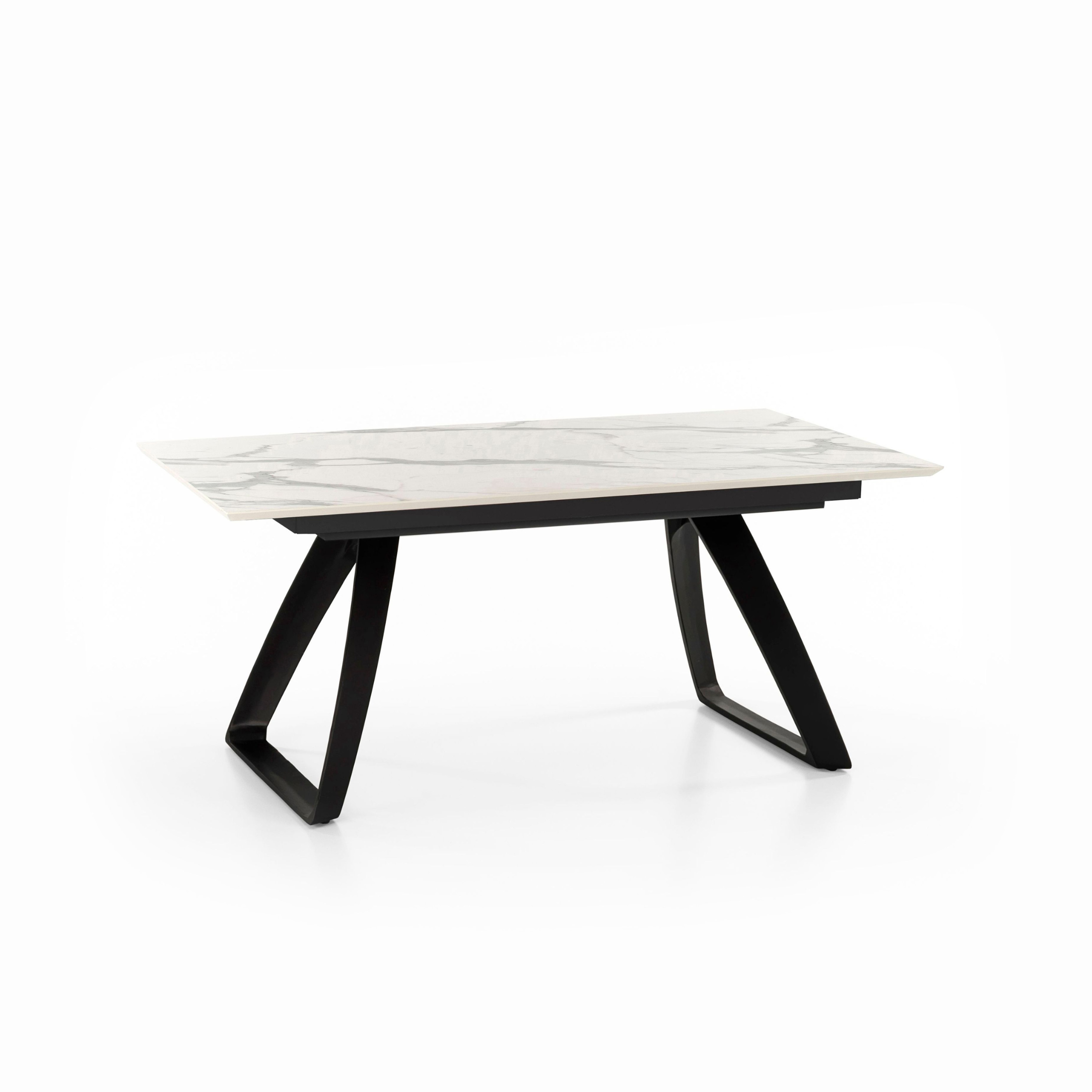 Extendable table "Hugo" HPL top aluminum legs 10 seats 270x90 cm 76h