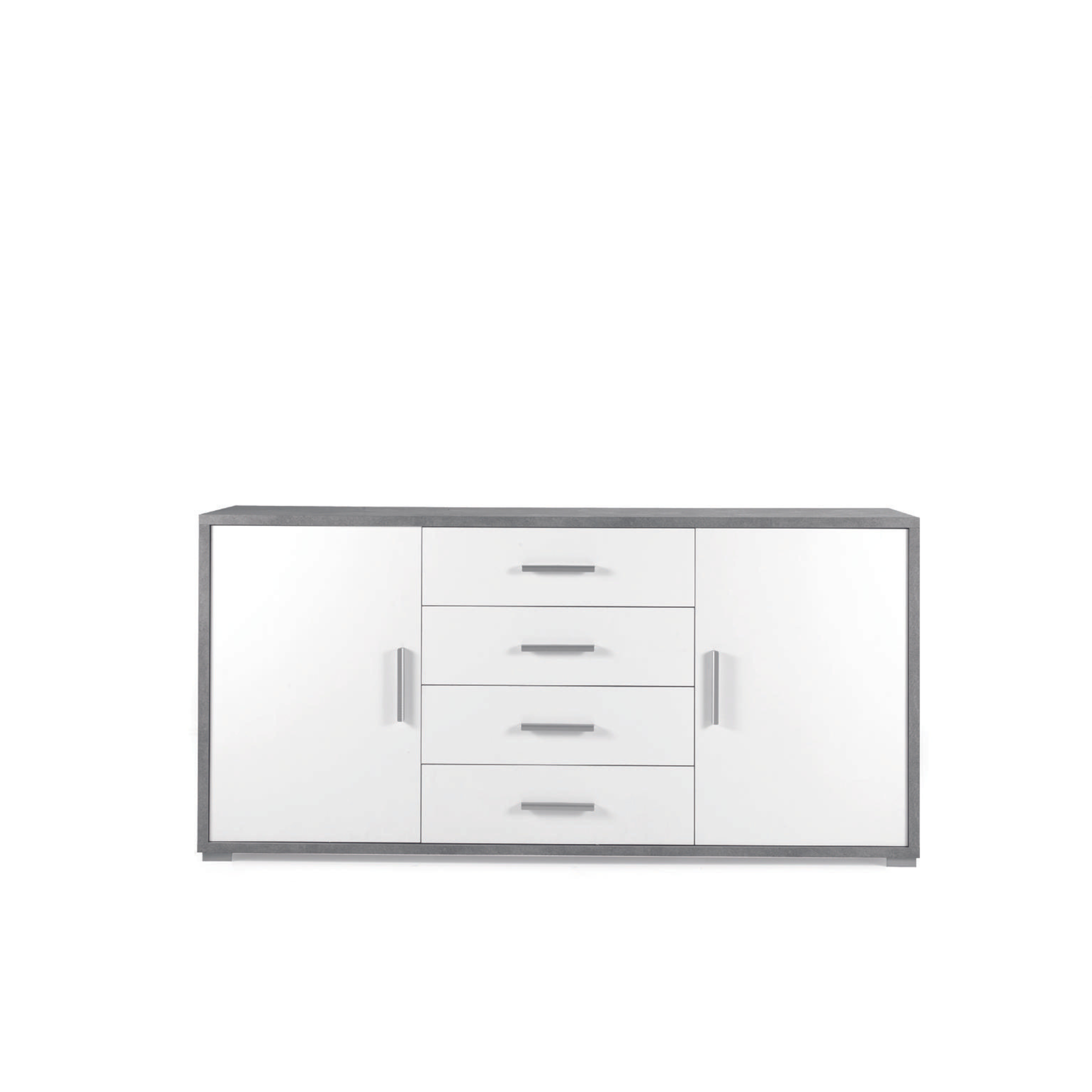 Modern 2-door, 4-drawer "Tessa" wooden sideboard, 174x41 cm, h 84 cm