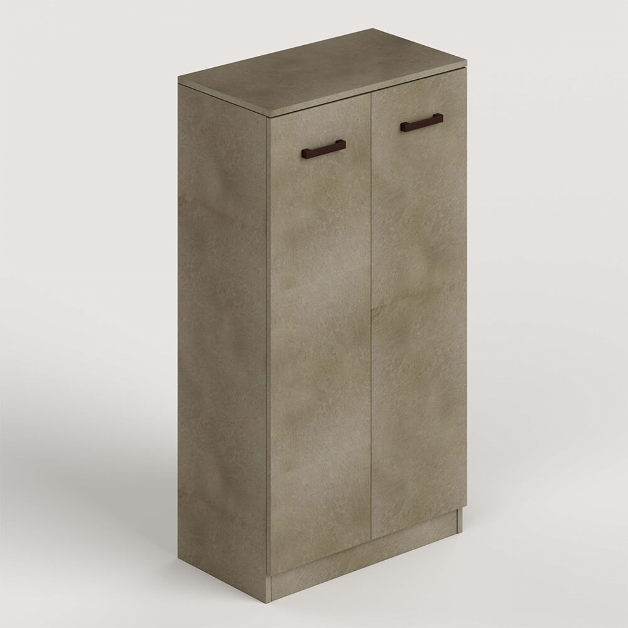 "Nestio" modern shoe cabinet with 2 doors and 4 wooden shelves, 71x38x 130 cm