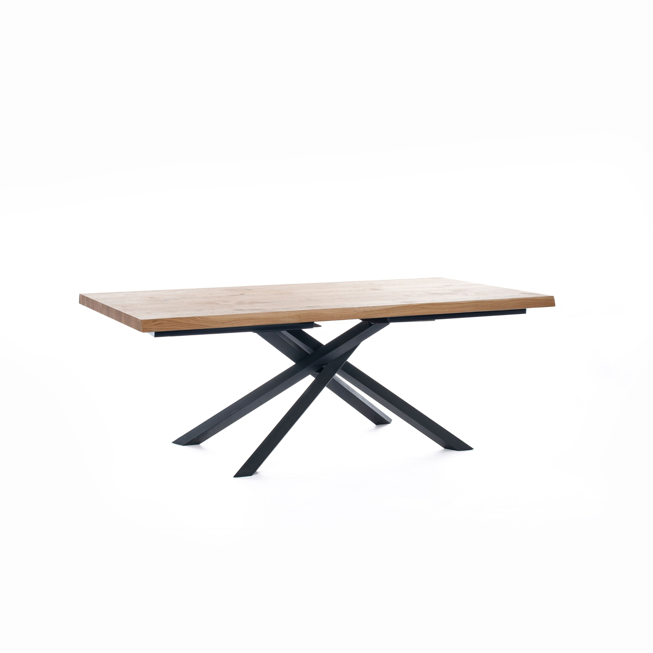 Fixed table "Théodore" wooden top metal legs cm 200x100 76h