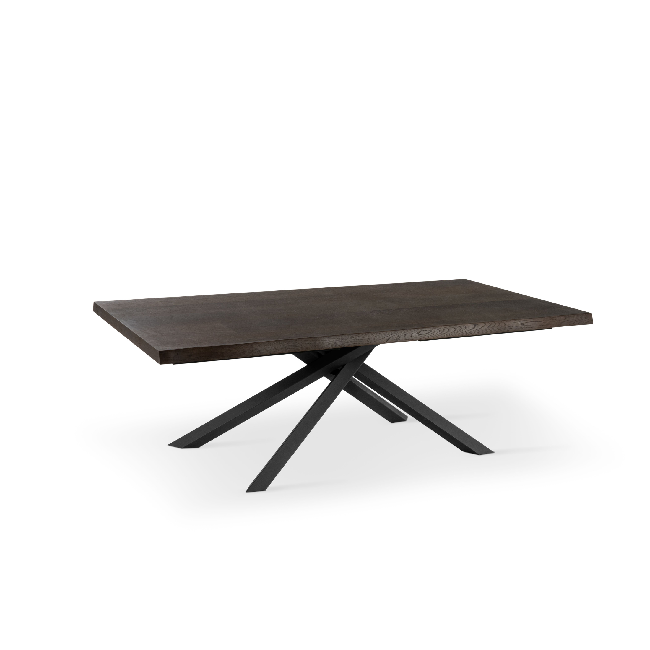 Extendable table "Théodore" wooden top and metal legs cm 200/300x100 76h