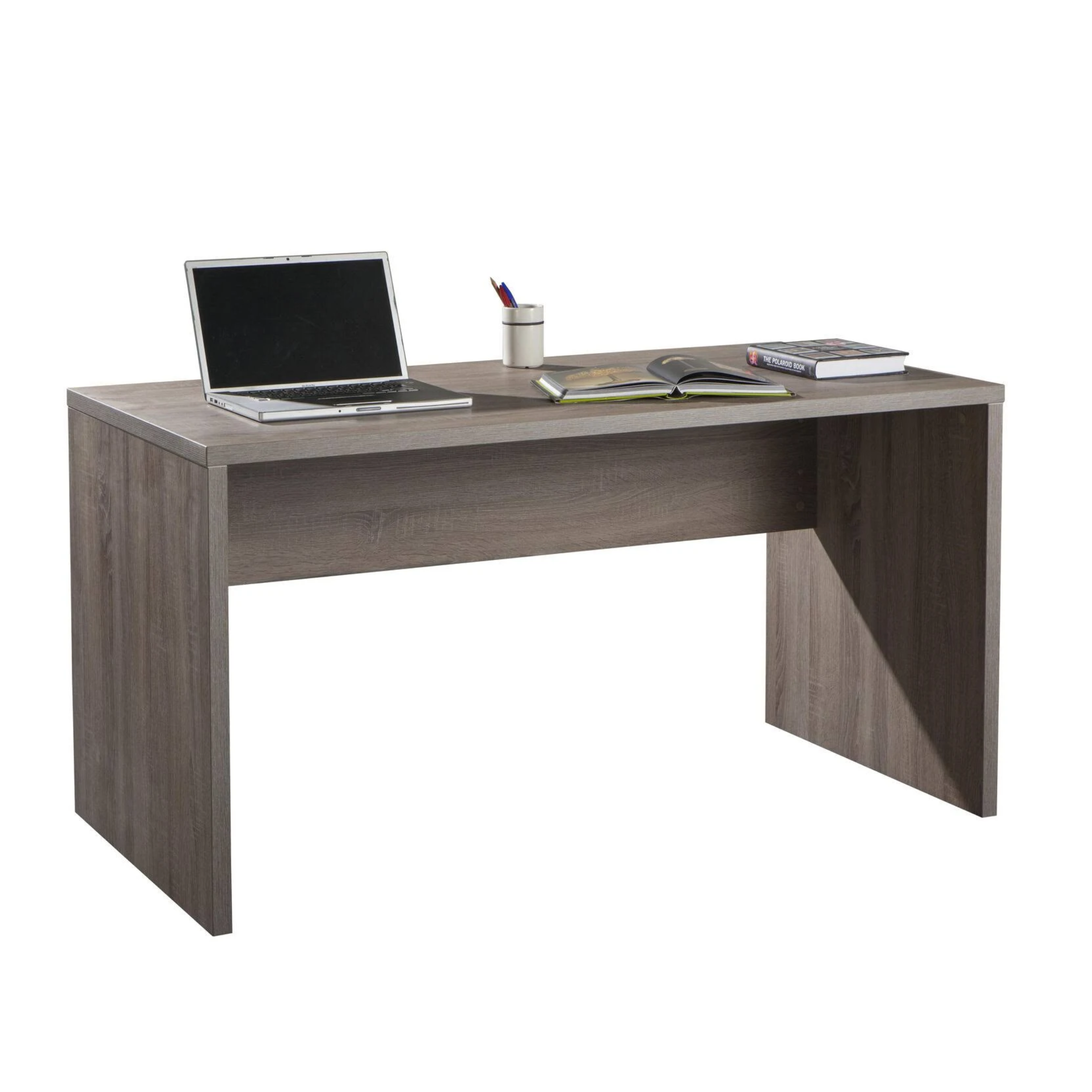 "Rasha" truffle oak desk for a linear and modern office