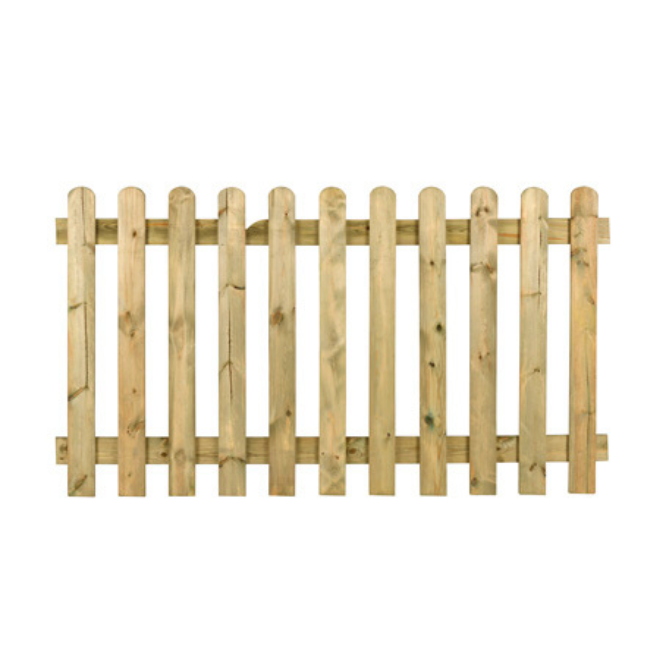 Straight mini fence "Hibiscus" made of impregnated coniferous wood