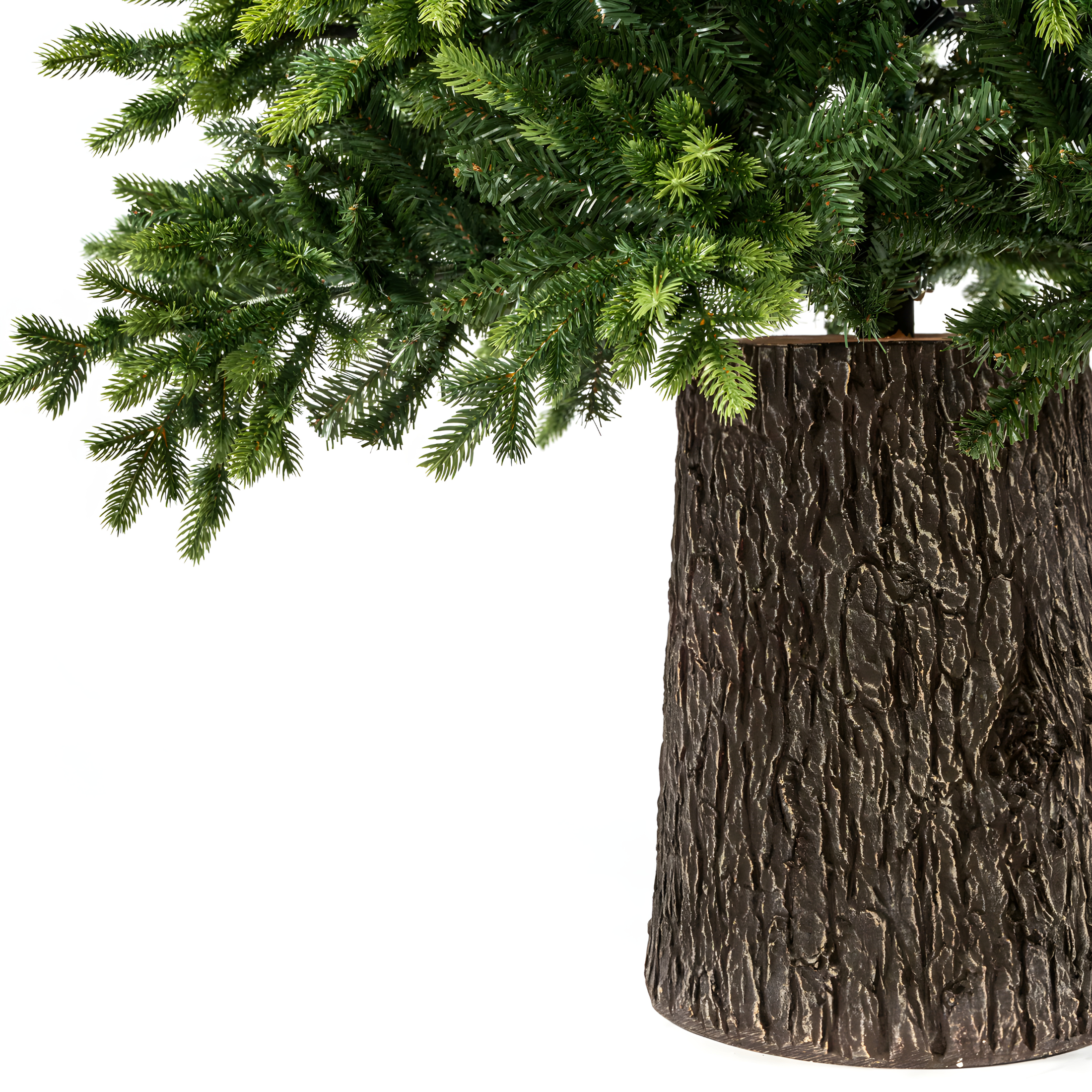 Reindeer Christmas tree with modern trunk included in PE with Real Touch effect