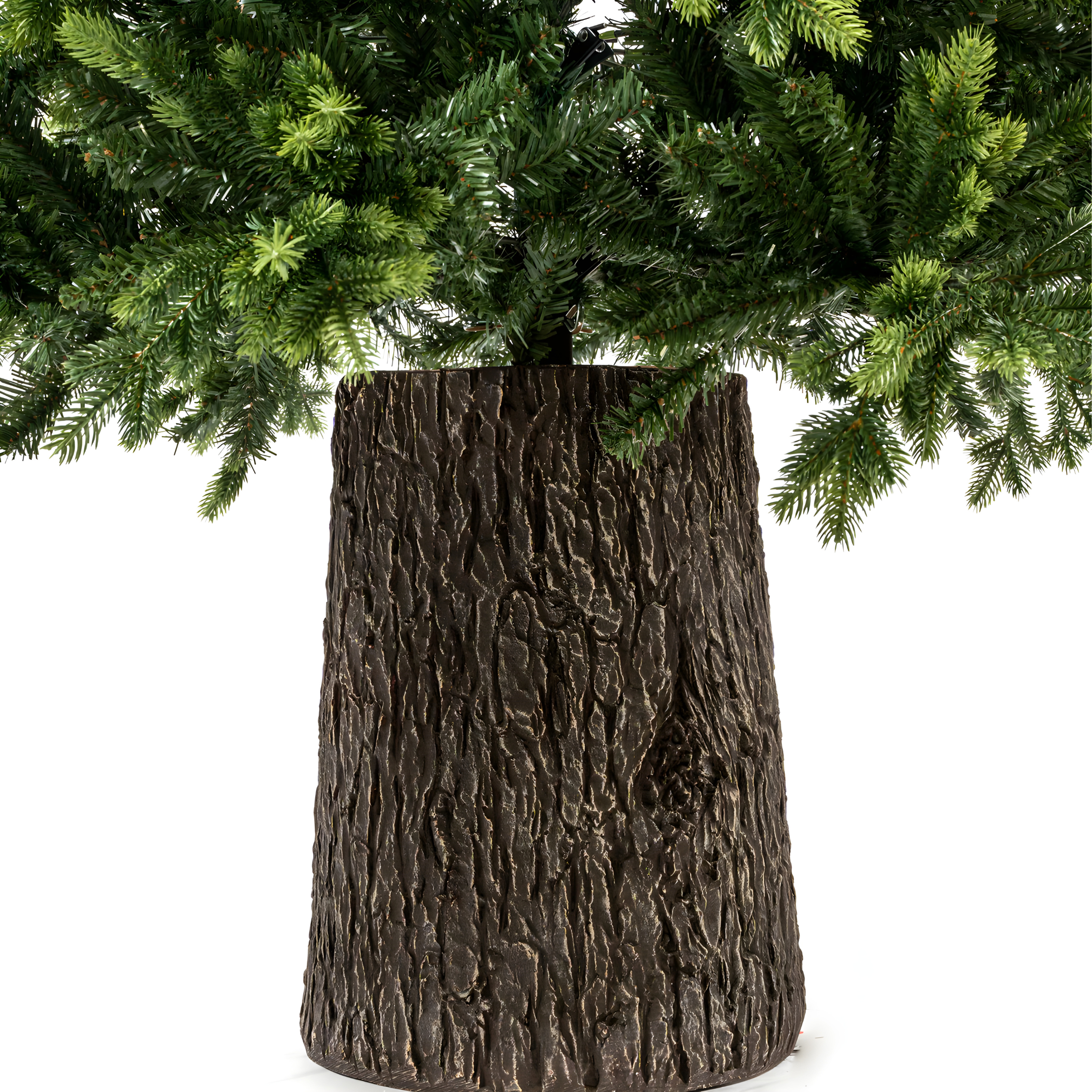 Reindeer Christmas tree with modern trunk included in PE with Real Touch effect