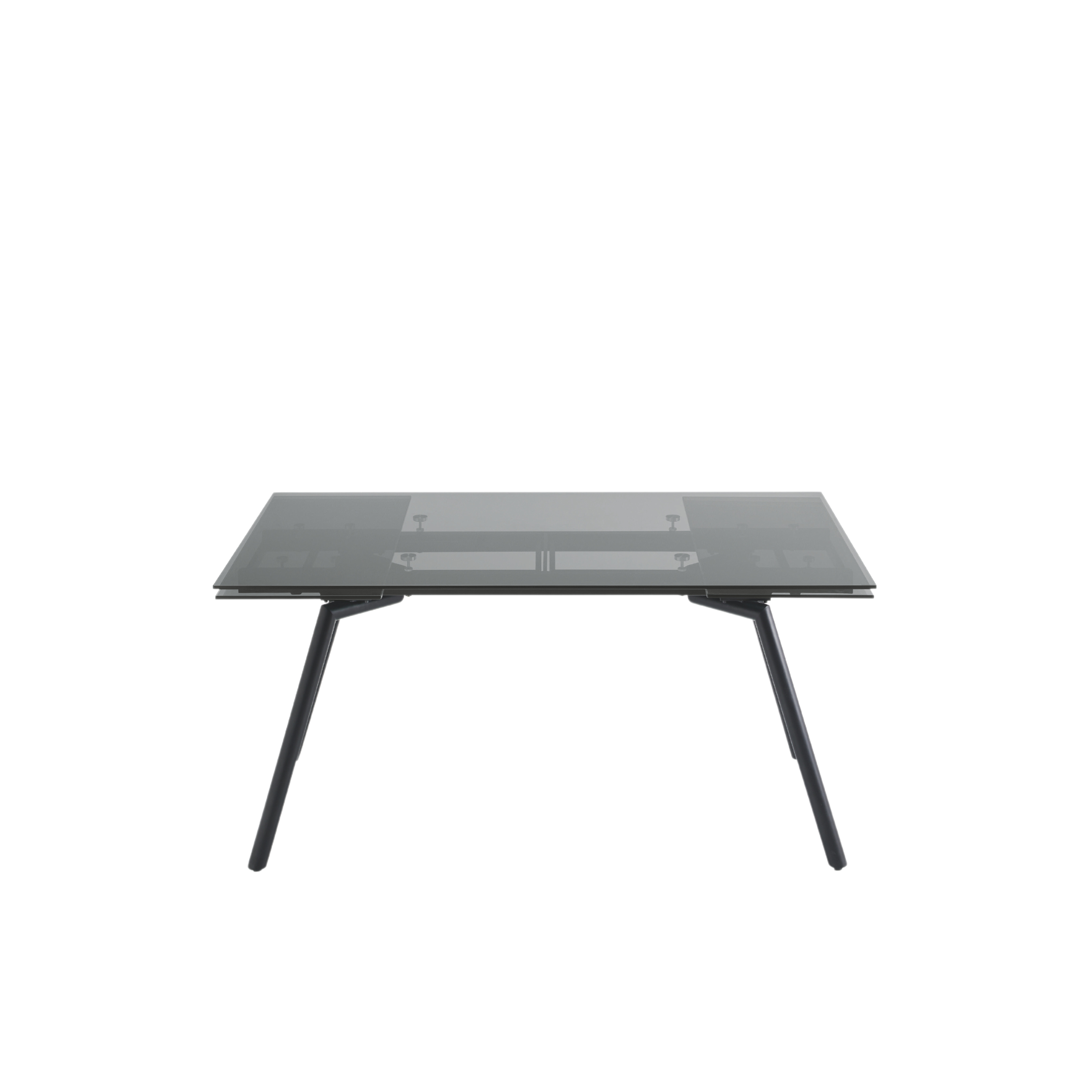 Extendable table "Rhea" with two extensions and glass top cm 160/240x90 76h