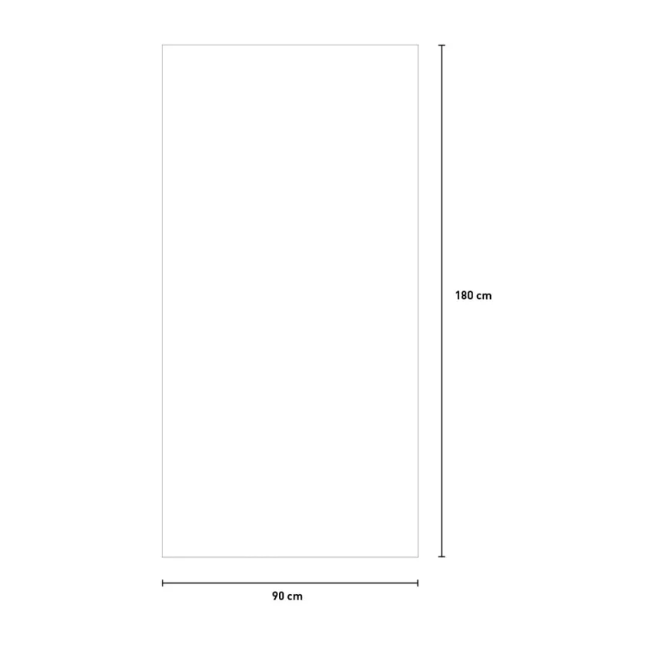 "Rina" outdoor panel in impregnated conifer wood, 90x180 cm.