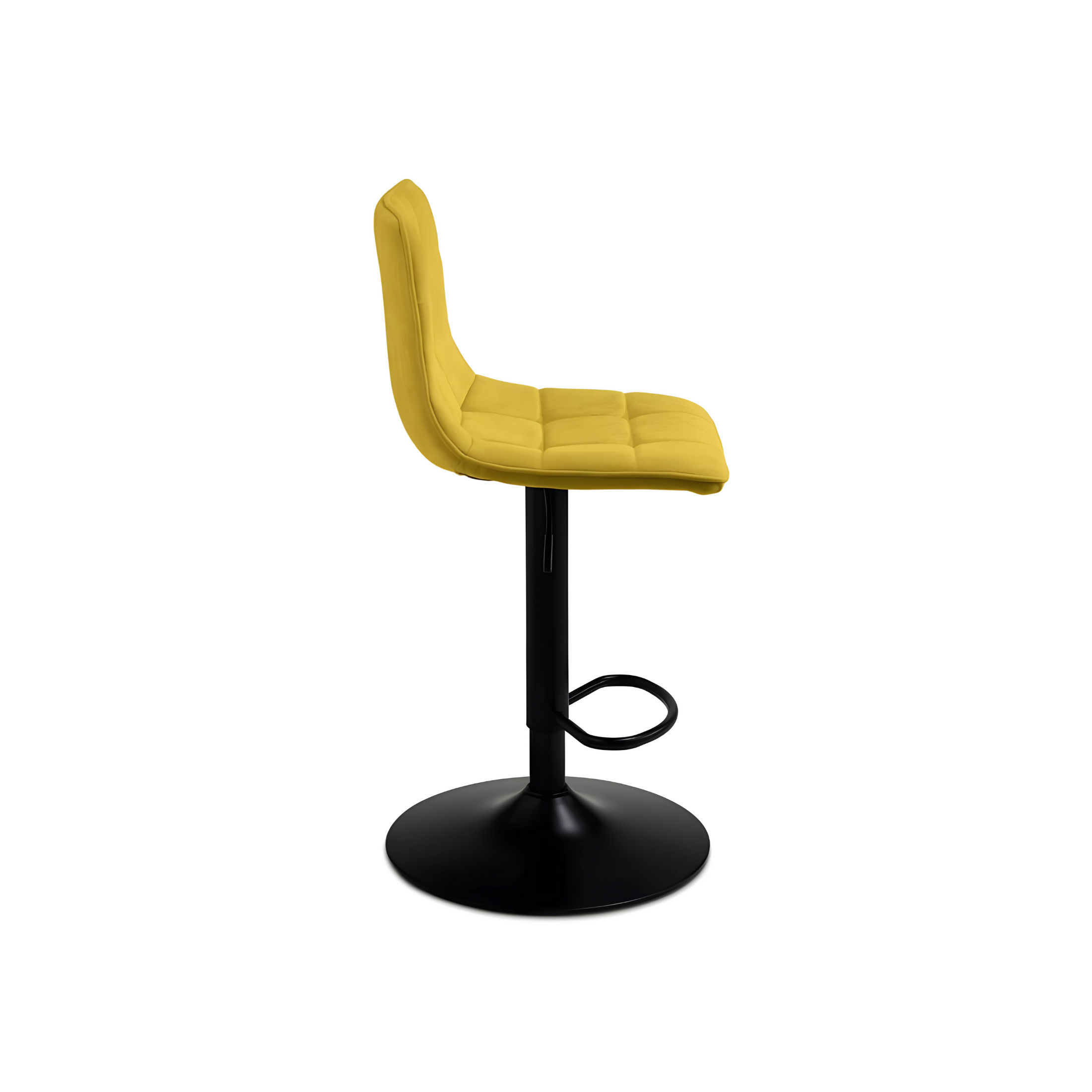 Set of "Milly" fabric stools with padded seat, 45x45 cm, 91h