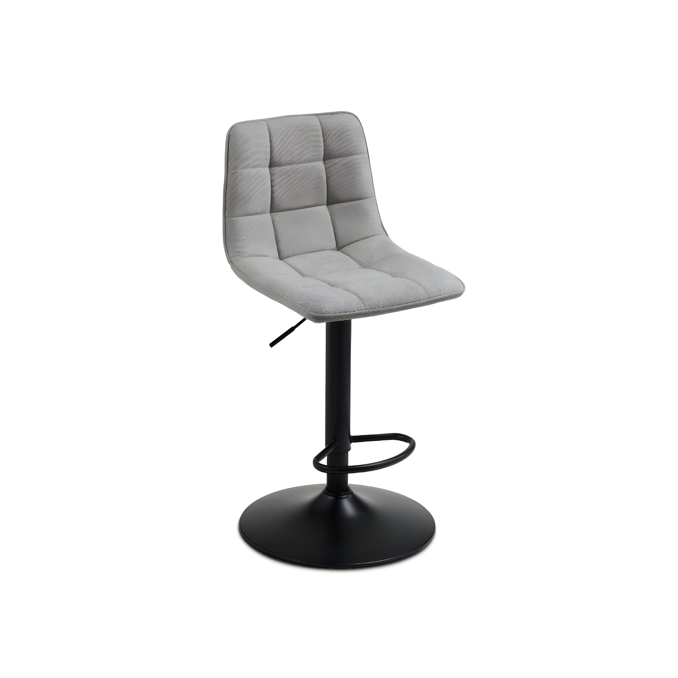 Set of "Milly" fabric stools with padded seat, 45x45 cm, 91h