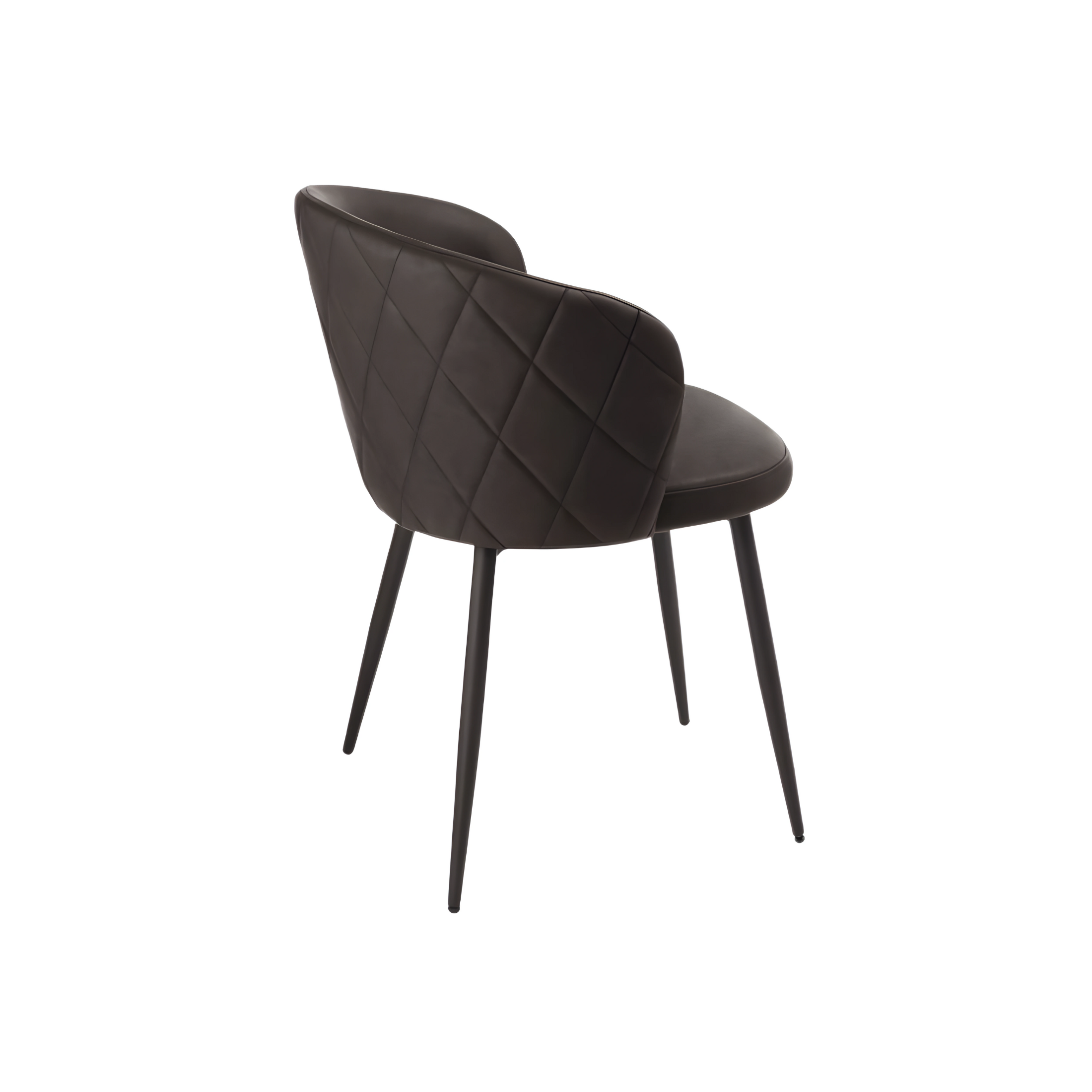 "Boston" dining chair set in eco-leather, 56x55 cm, 78h