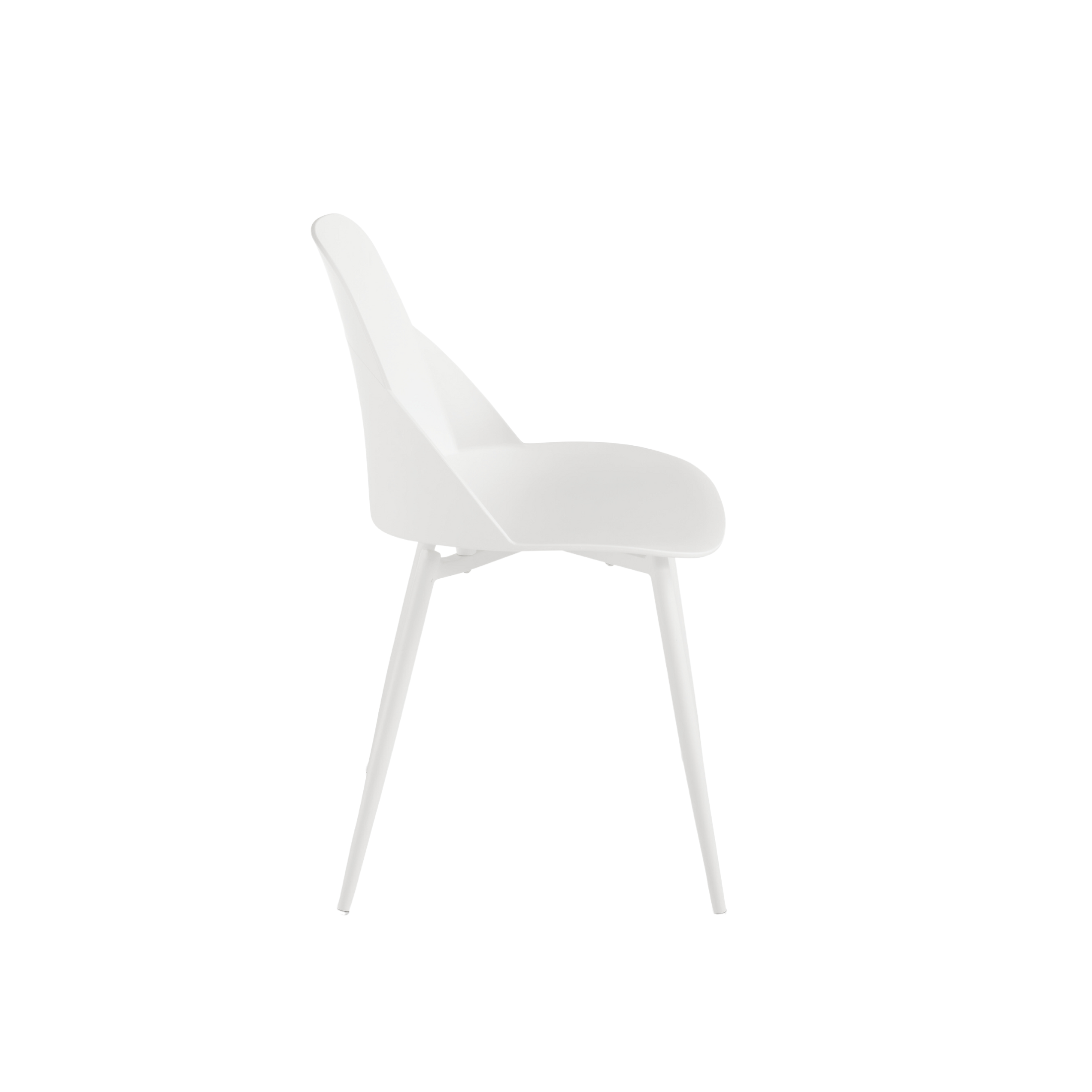 Set of modern "Solinea" chairs in polypropylene with metal frame cm 44x51 82h