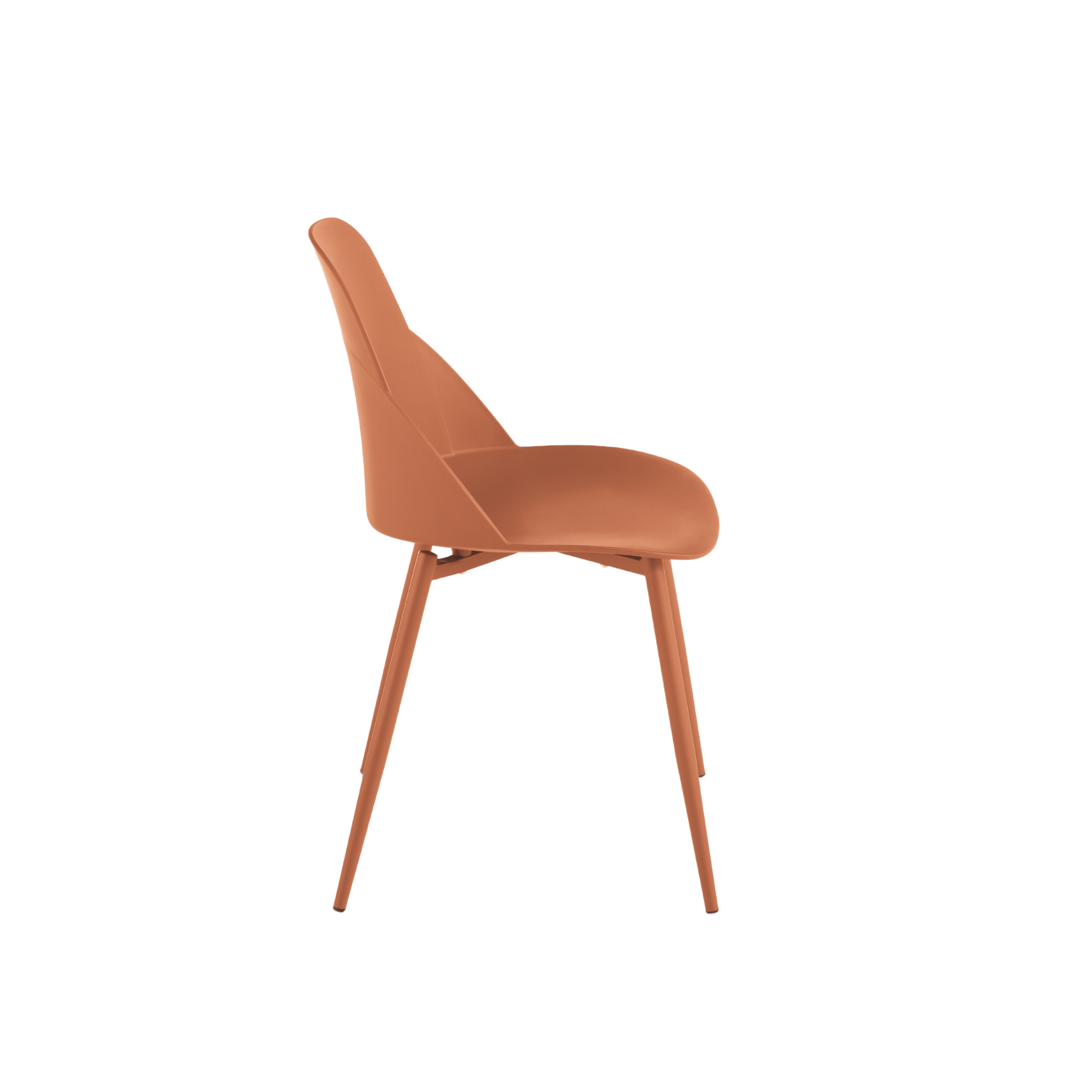 Set of modern "Solinea" chairs in polypropylene with metal frame cm 44x51 82h