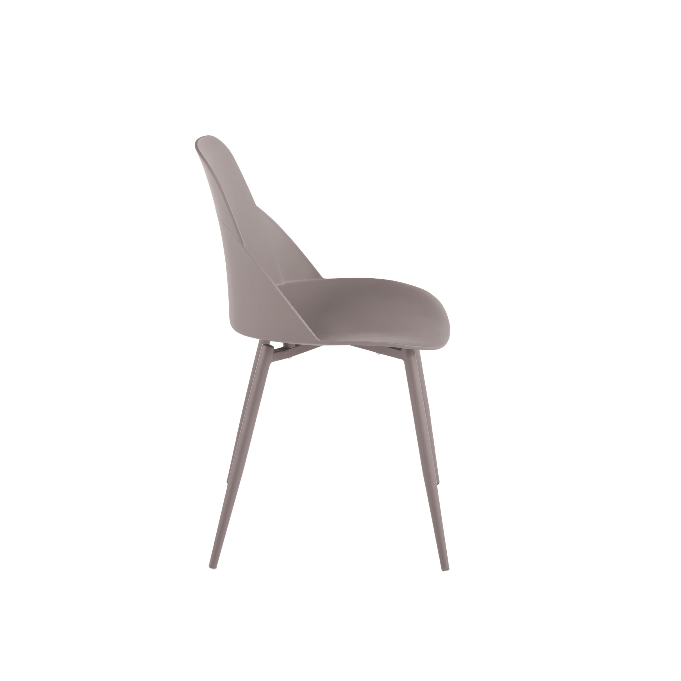 Set of modern "Solinea" chairs in polypropylene with metal frame cm 44x51 82h