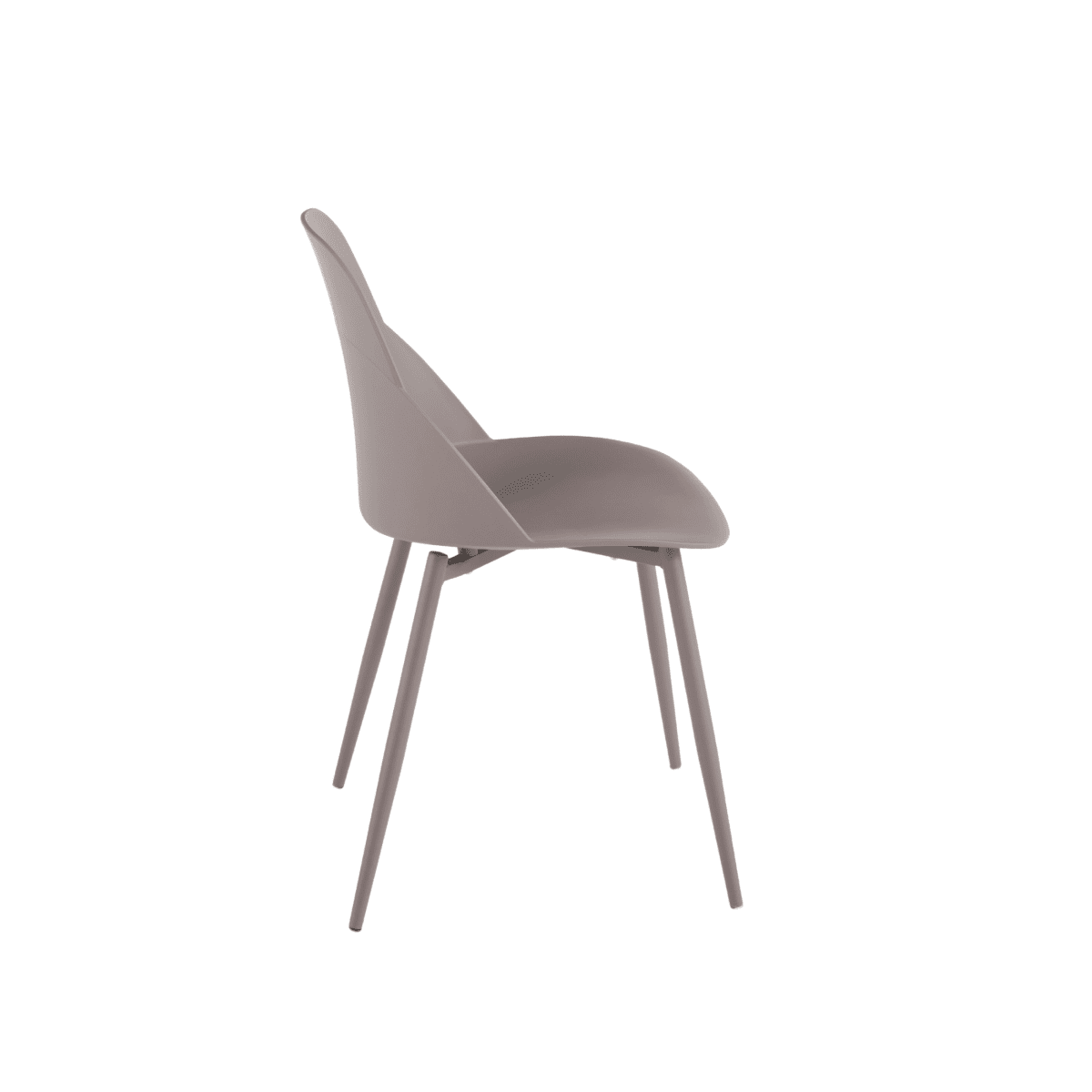 Set di sedie moderne "Solinea" in polipropilene con struttura in metallo cm 44x51 82h - MondoViro