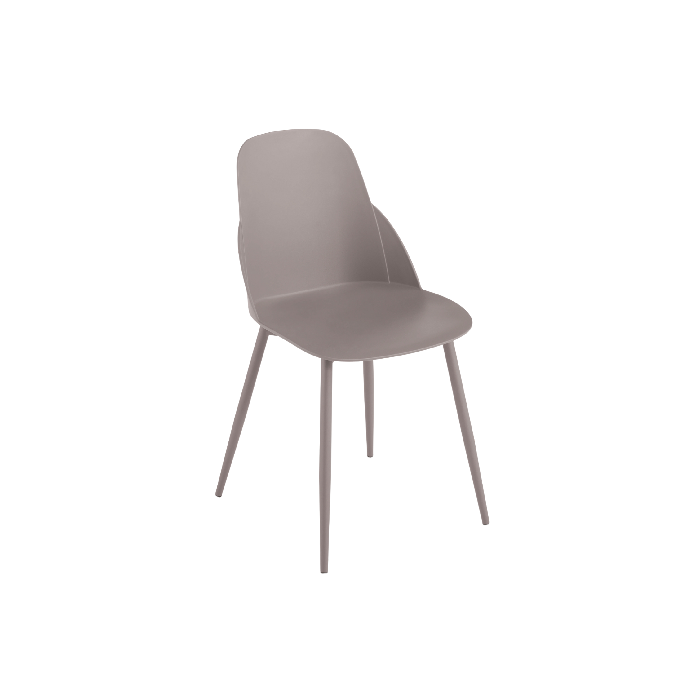 Set of modern "Solinea" chairs in polypropylene with metal frame cm 44x51 82h