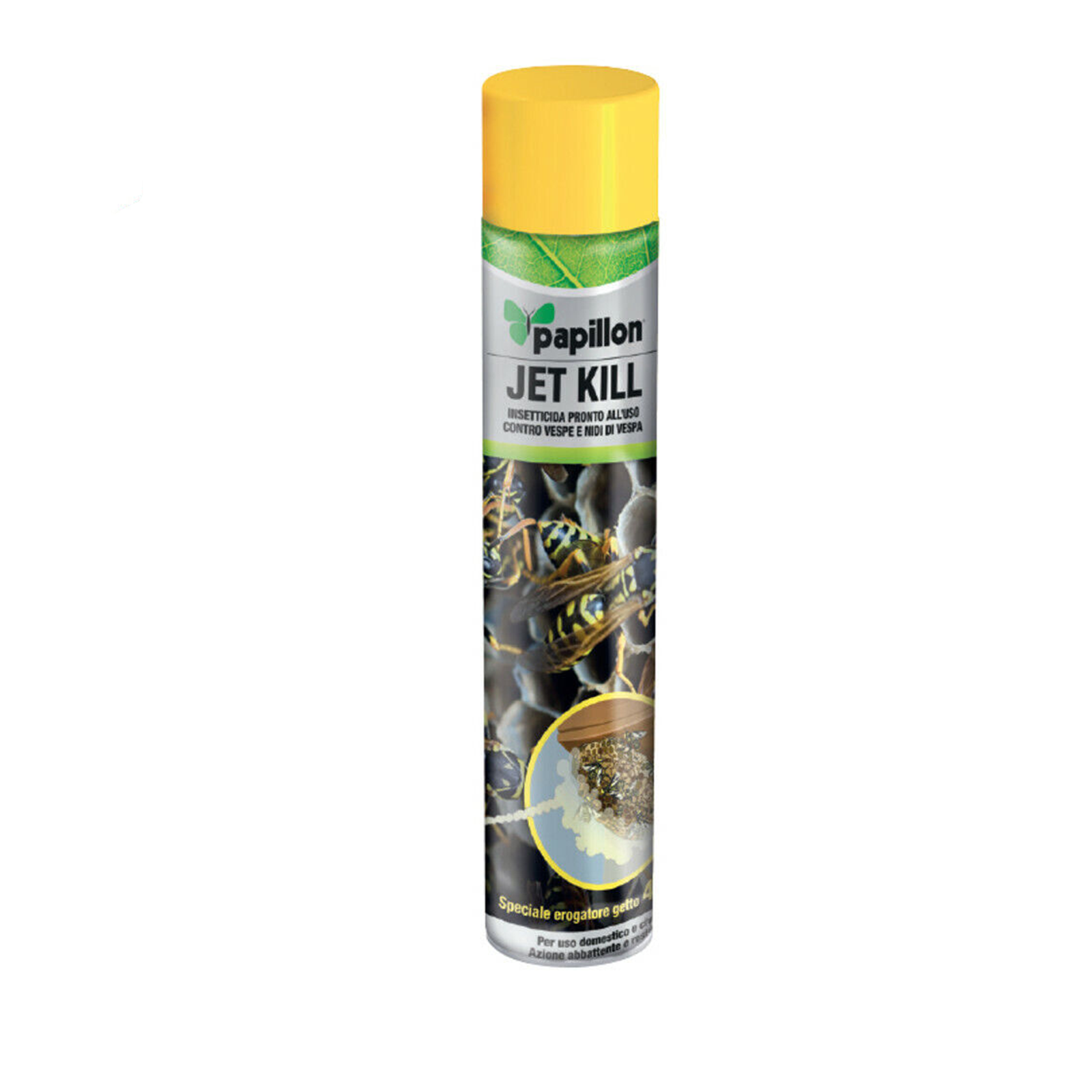 Fast-acting spray insecticide against wasps, hornets, flies, mosquitoes, cockroaches and nests