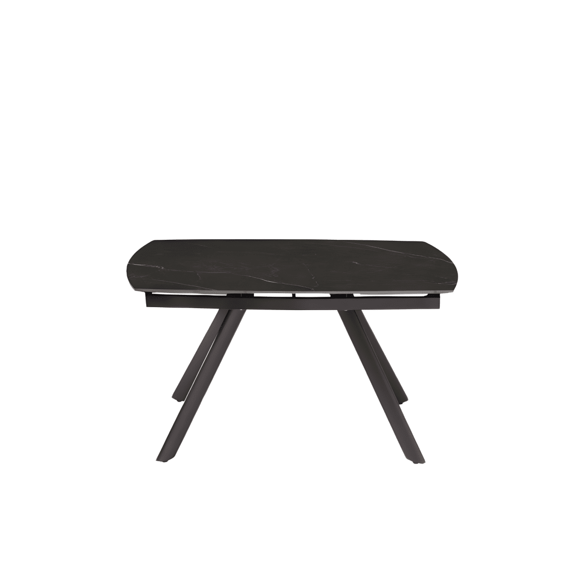 Tavolo allungabile "Igor" con piano in pietra effetto marmo cm 140x90 76h - MondoViro