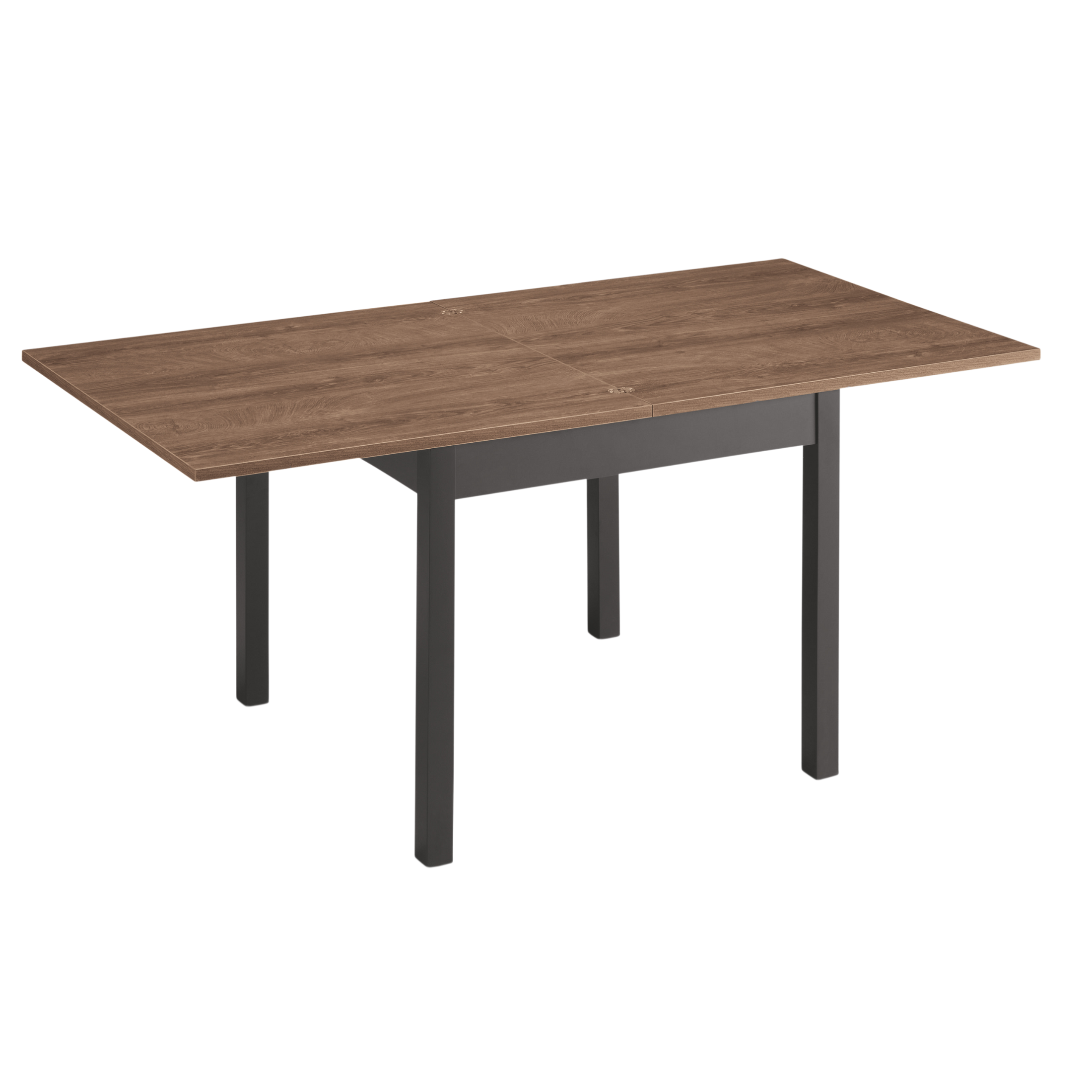 Modern extendable table "Torian" with book-like opening mechanism, 90/180x90 cm, 78h