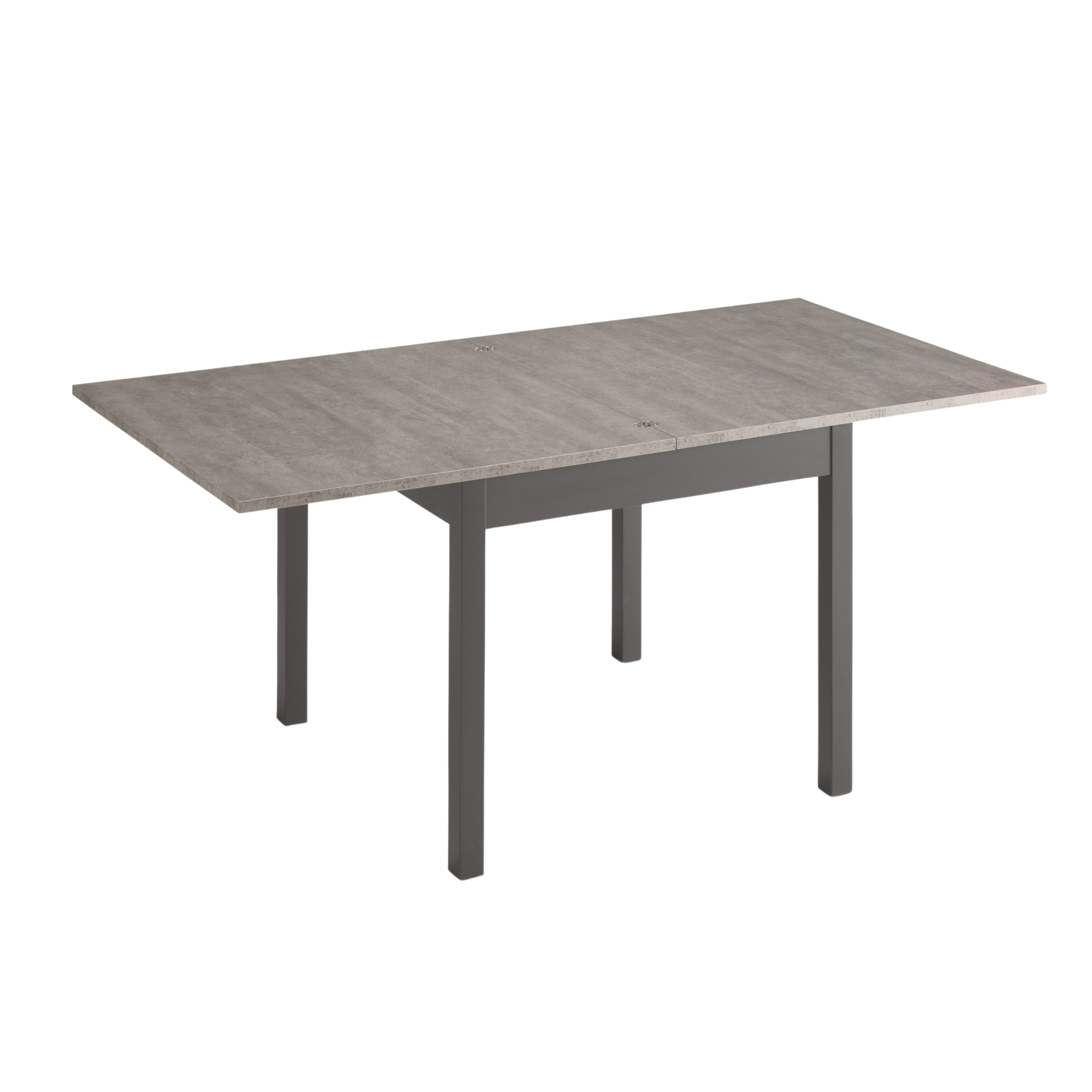 Modern extendable table "Torian" with book-like opening mechanism, 90/180x90 cm, 78h