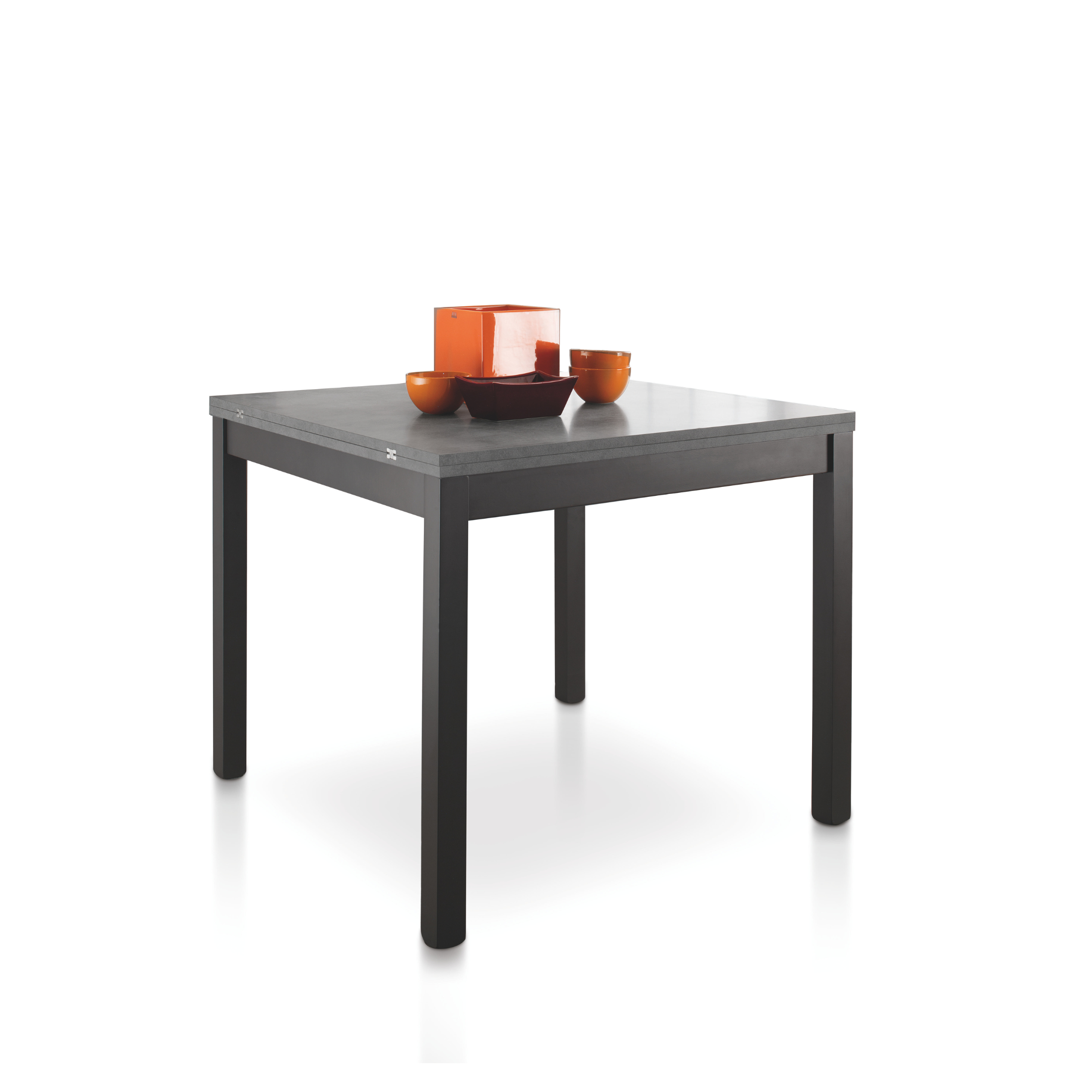Modern extendable table "Torian" with book-like opening mechanism, 90/180x90 cm, 78h