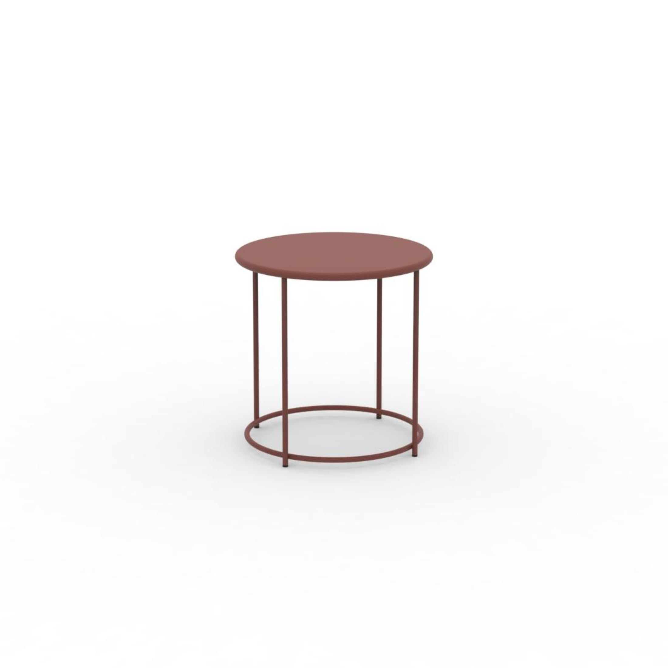 "Daisy" round metal coffee table for the garden, height 45 cm