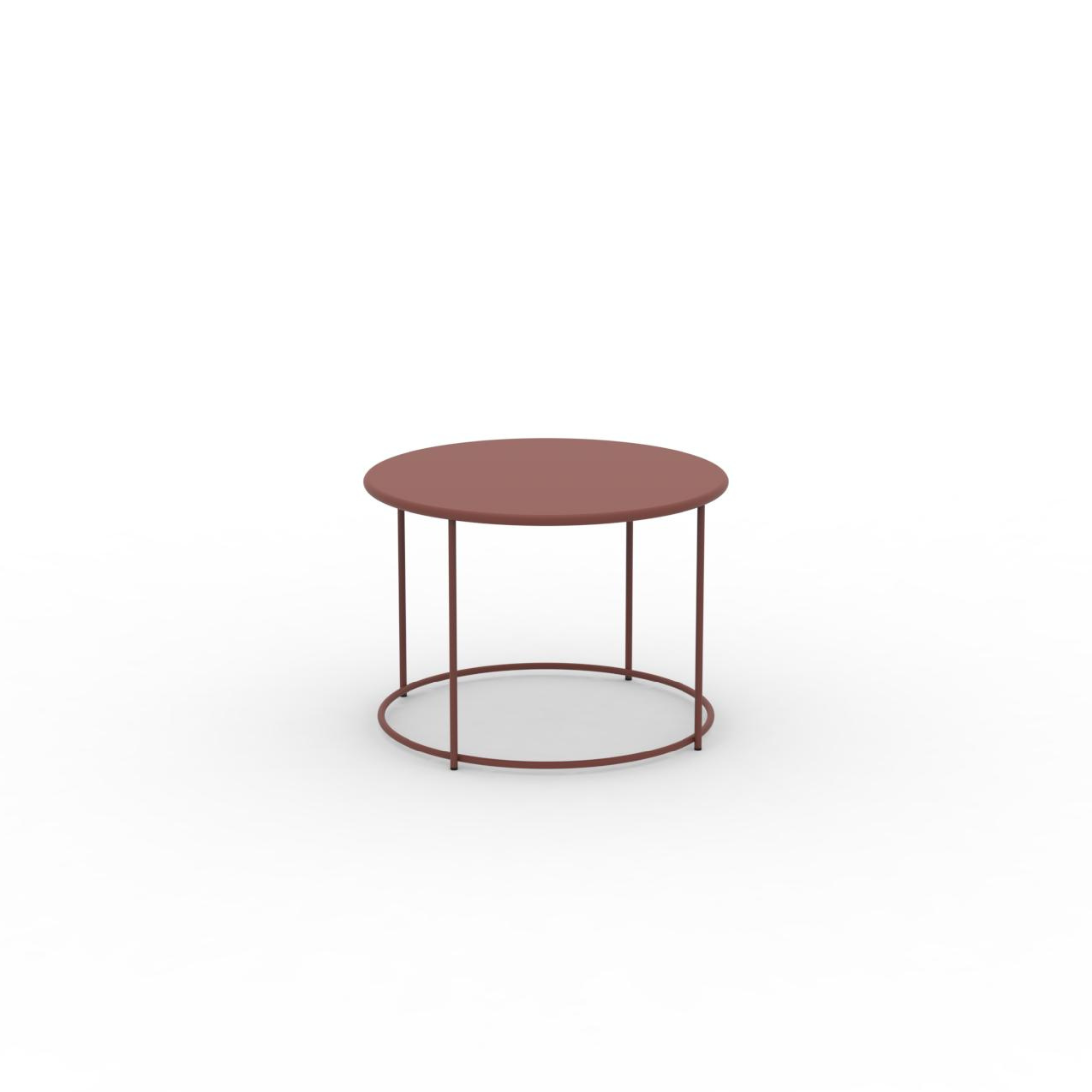 "Daisy" round metal coffee table for the garden, height 45 cm