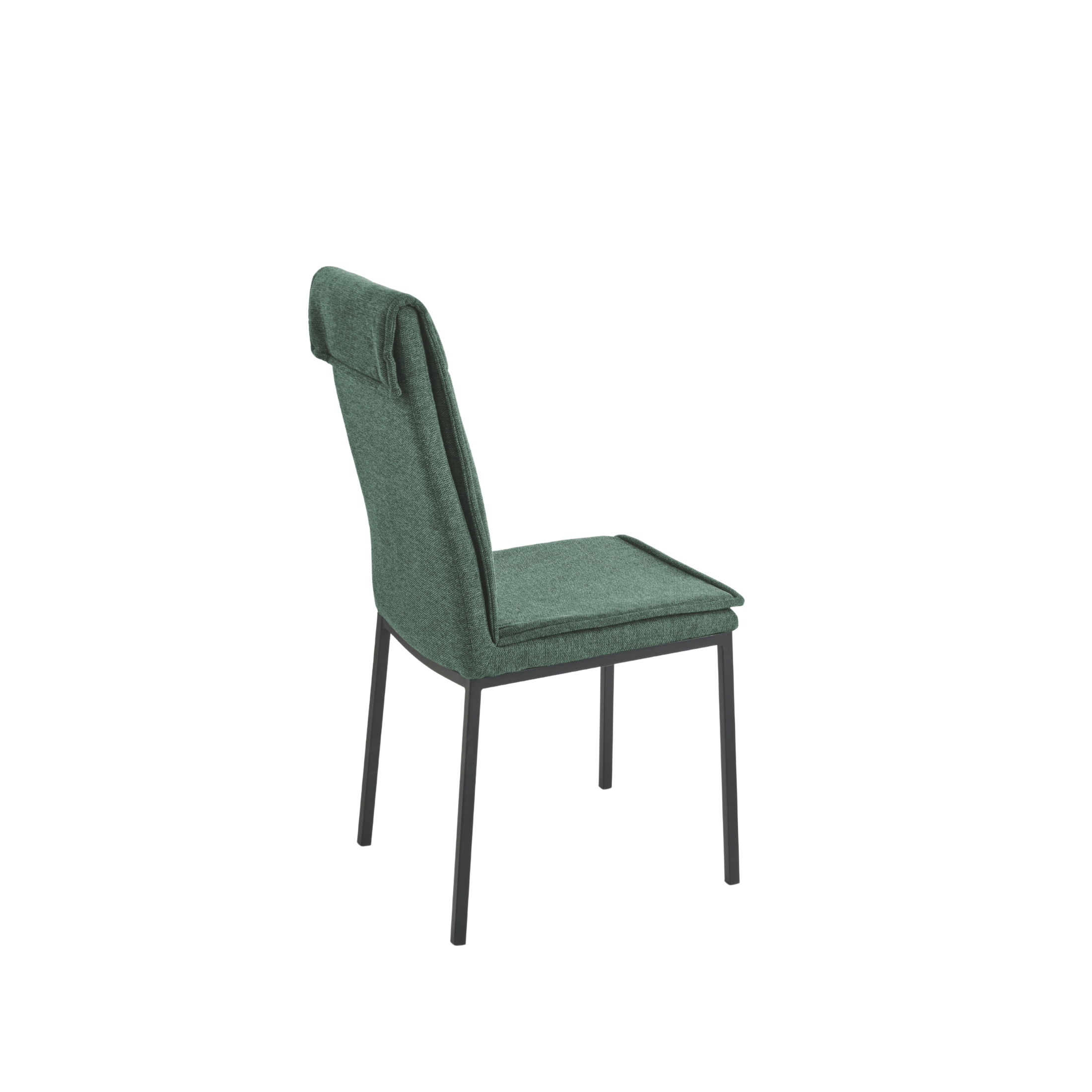Set of "Lymba" padded dining chairs with metal frame, 45x60 cm, 98h