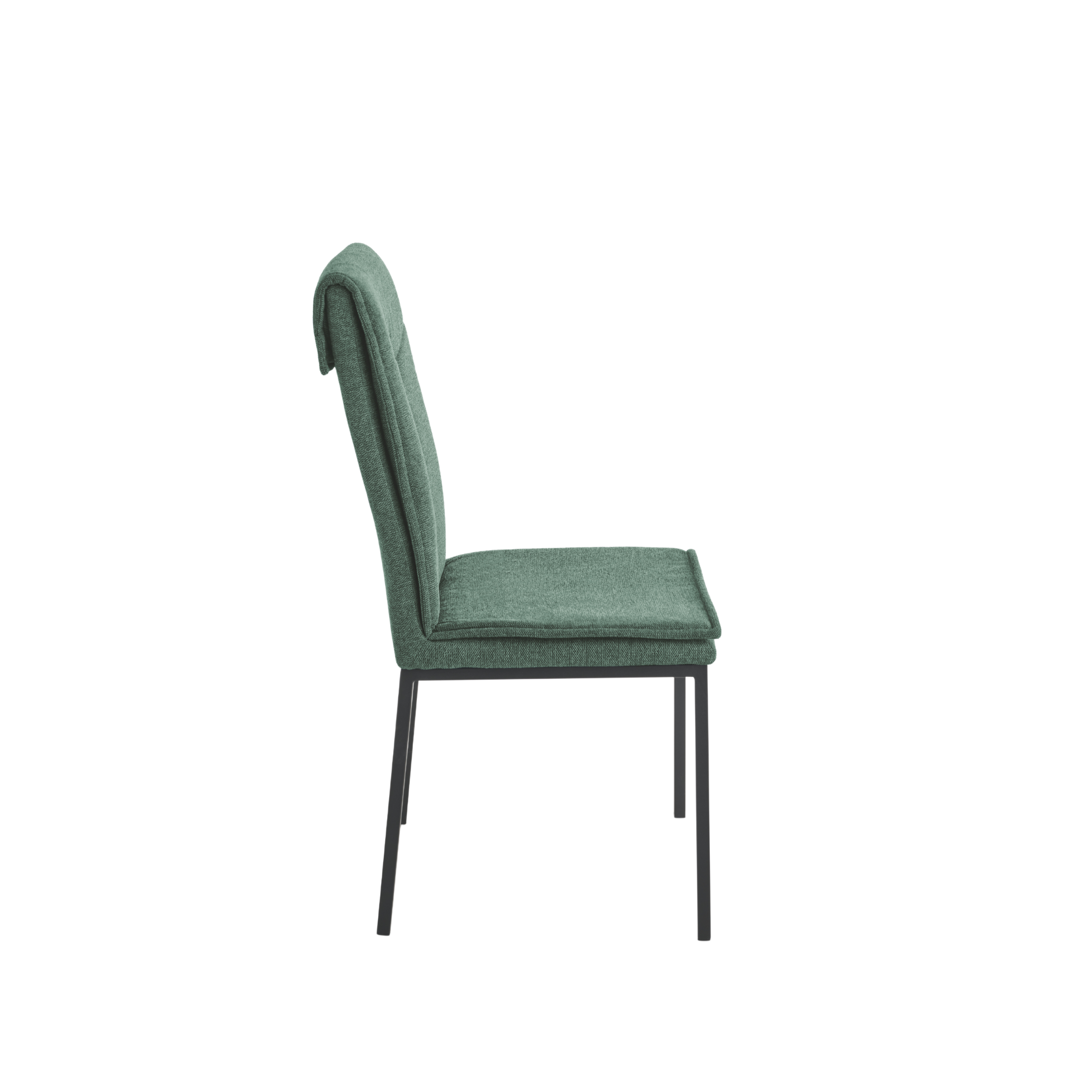 Set of "Lymba" padded dining chairs with metal frame, 45x60 cm, 98h