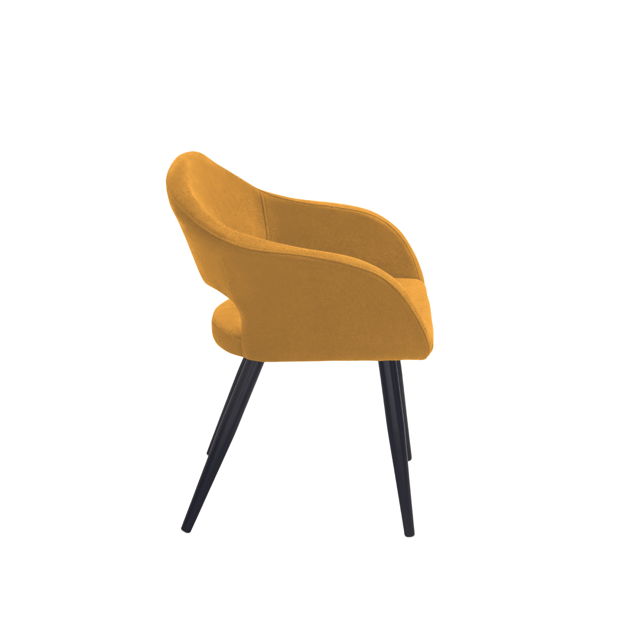 Set of modern dining chairs "Anita" padded in fabric cm 58x48 75h