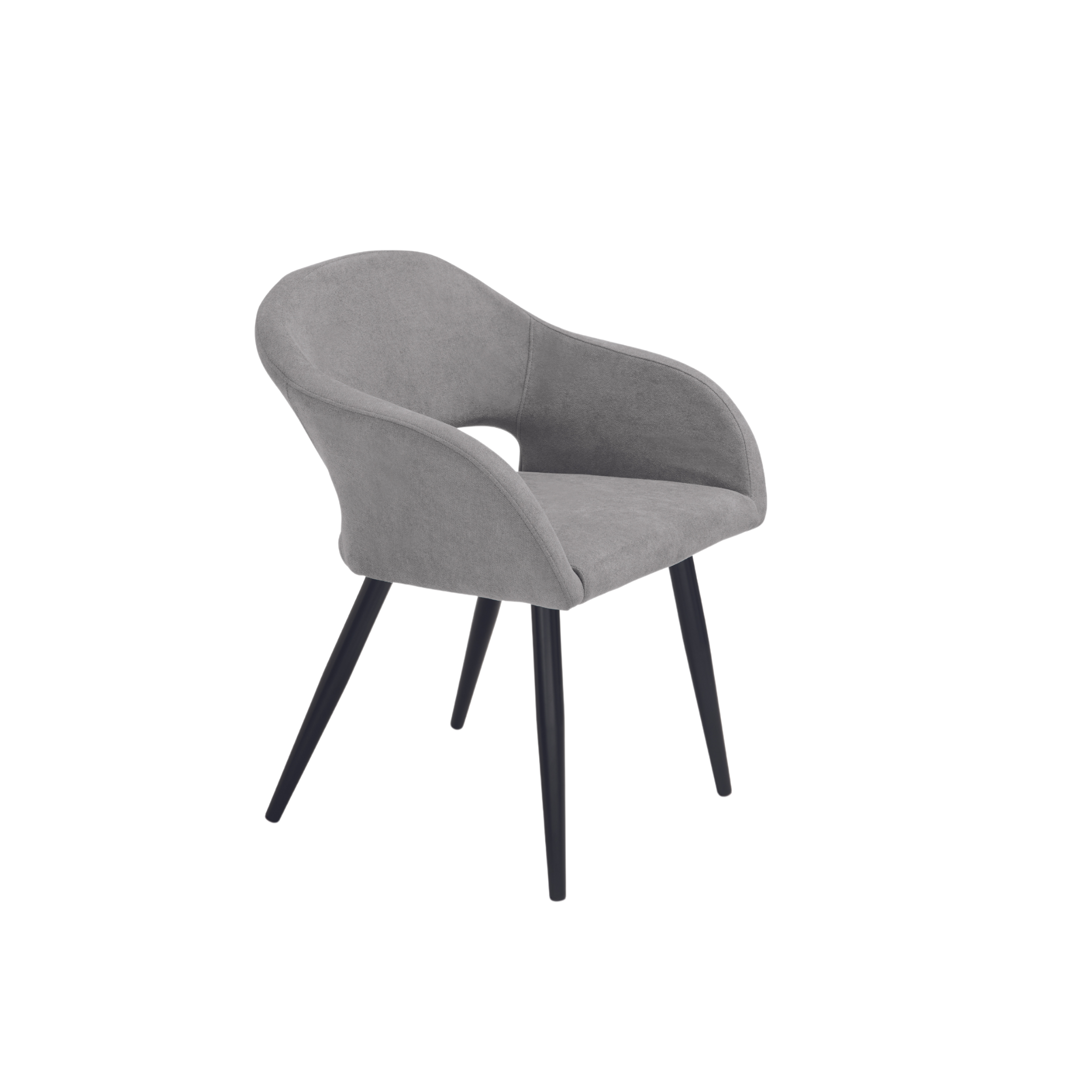 Set of modern dining chairs "Anita" padded in fabric cm 58x48 75h