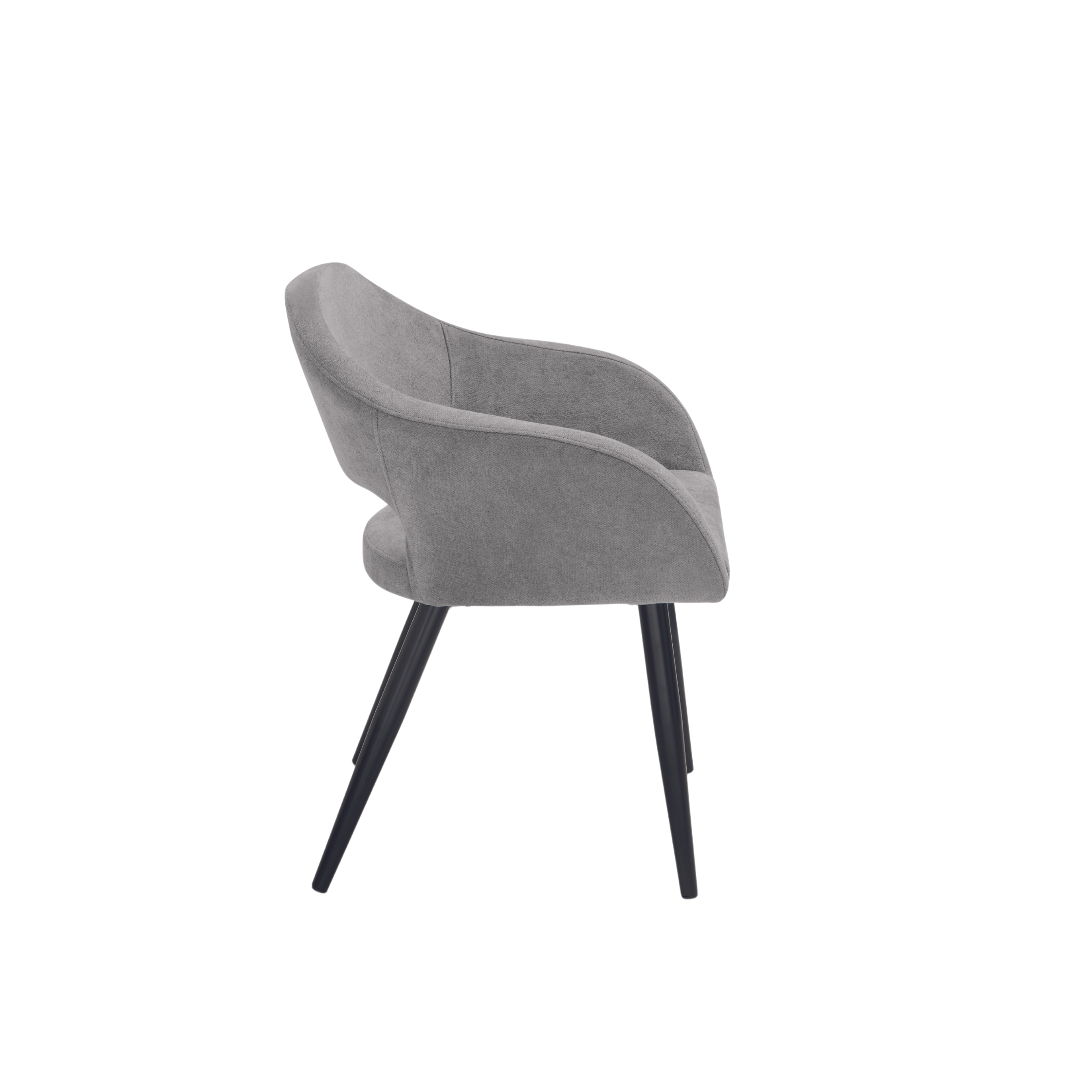 Set of modern dining chairs "Anita" padded in fabric cm 58x48 75h