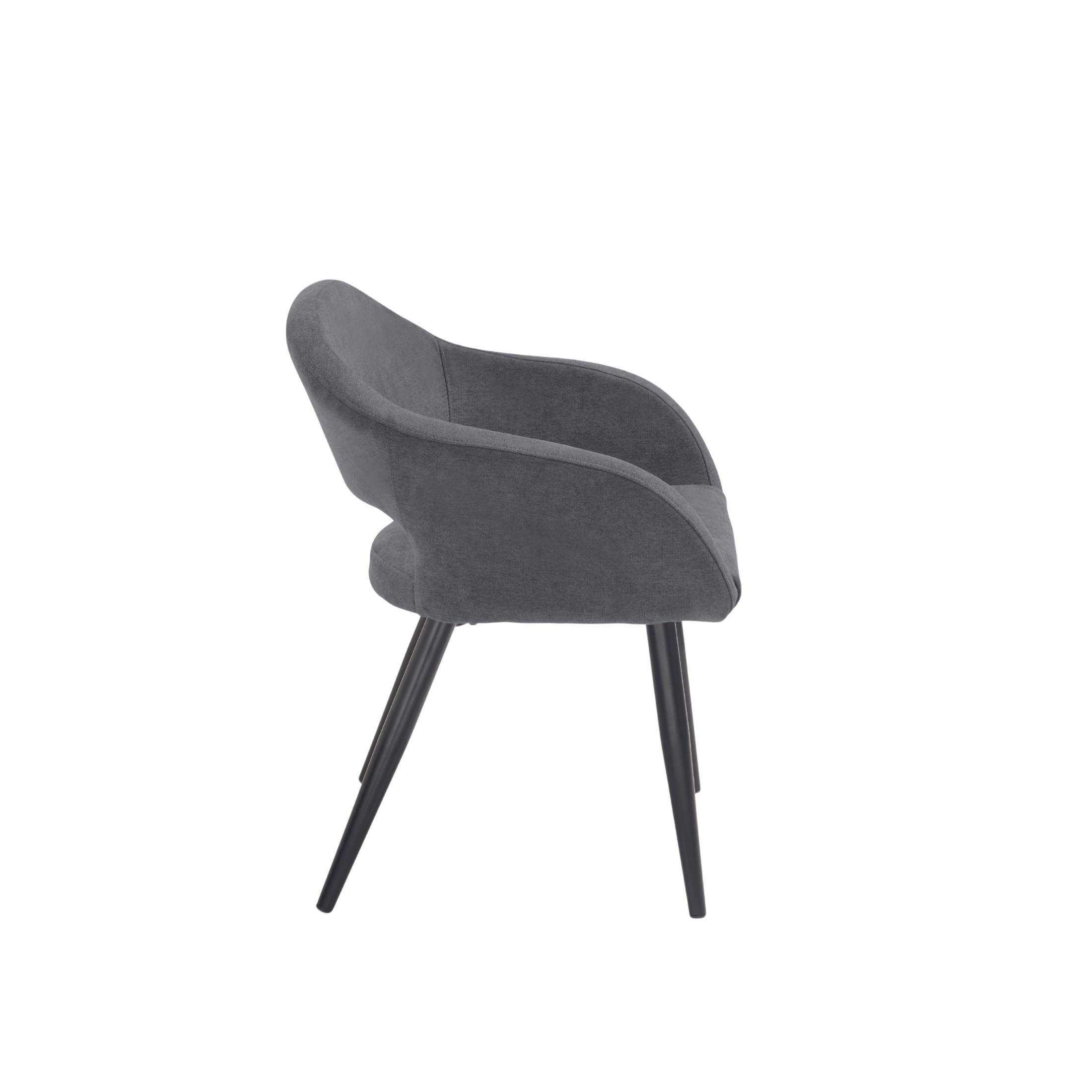 Set of modern dining chairs "Anita" padded in fabric cm 58x48 75h