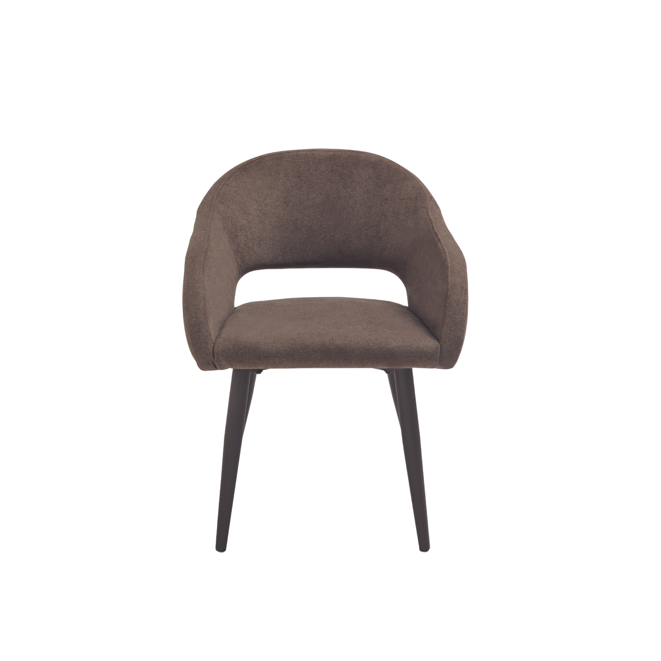 Set of modern dining chairs "Anita" padded in fabric cm 58x48 75h