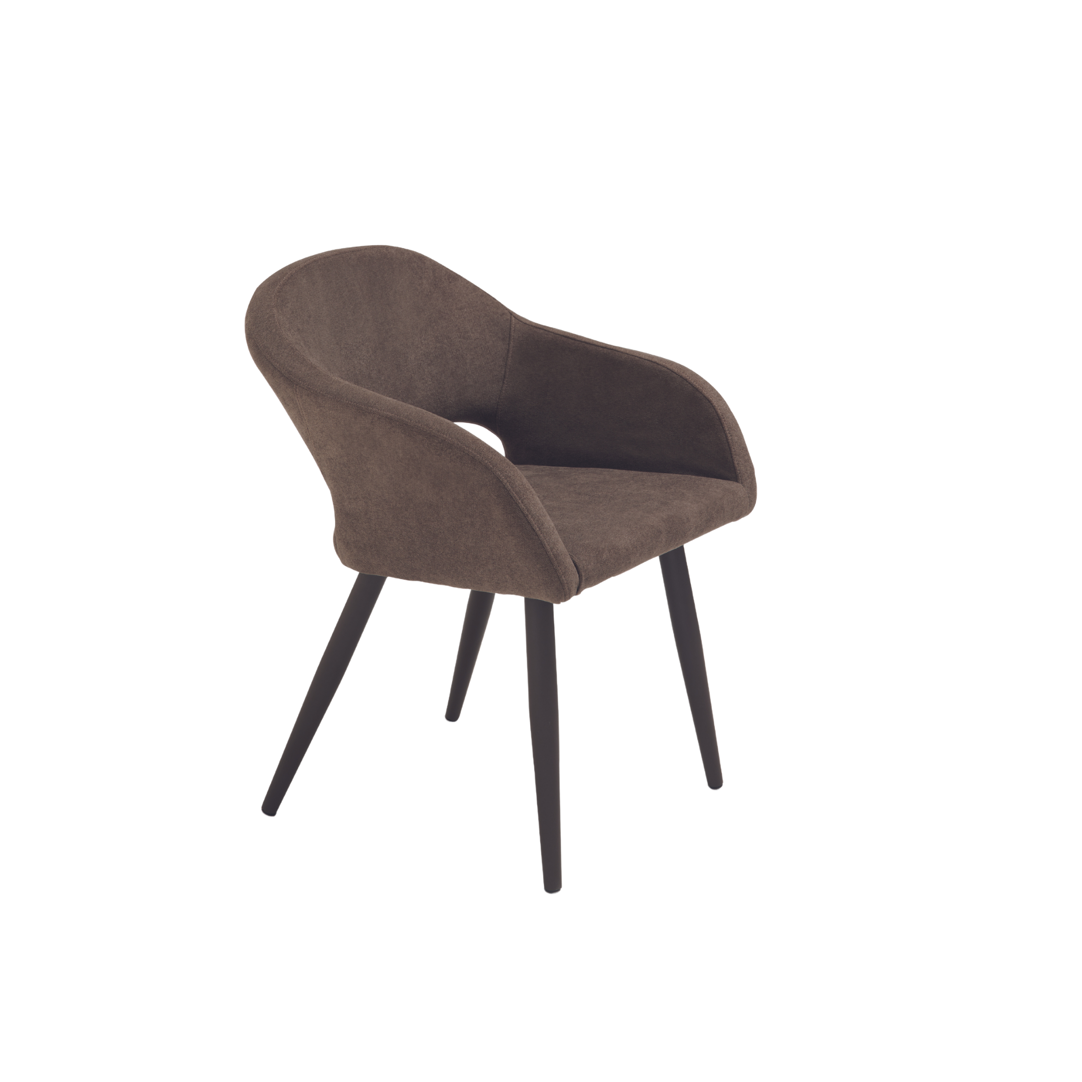 Set of modern dining chairs "Anita" padded in fabric cm 58x48 75h