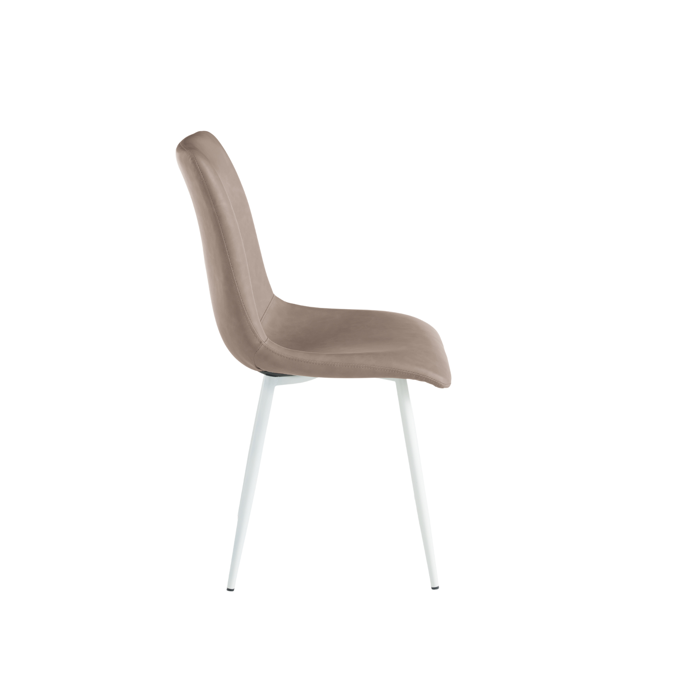 Set of modern padded dining chairs "Zaren" in eco-leather, 45x59 cm, 90 cm high.
