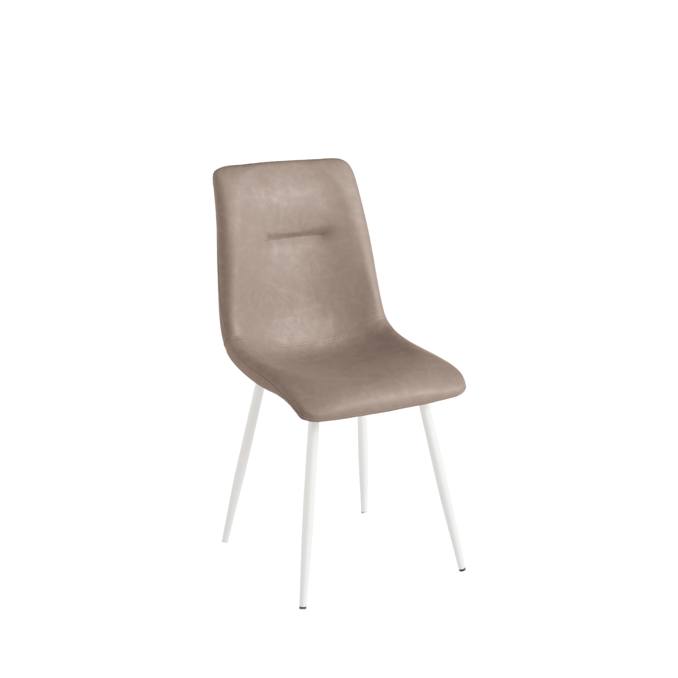 Set of modern padded dining chairs "Zaren" in eco-leather, 45x59 cm, 90 cm high.
