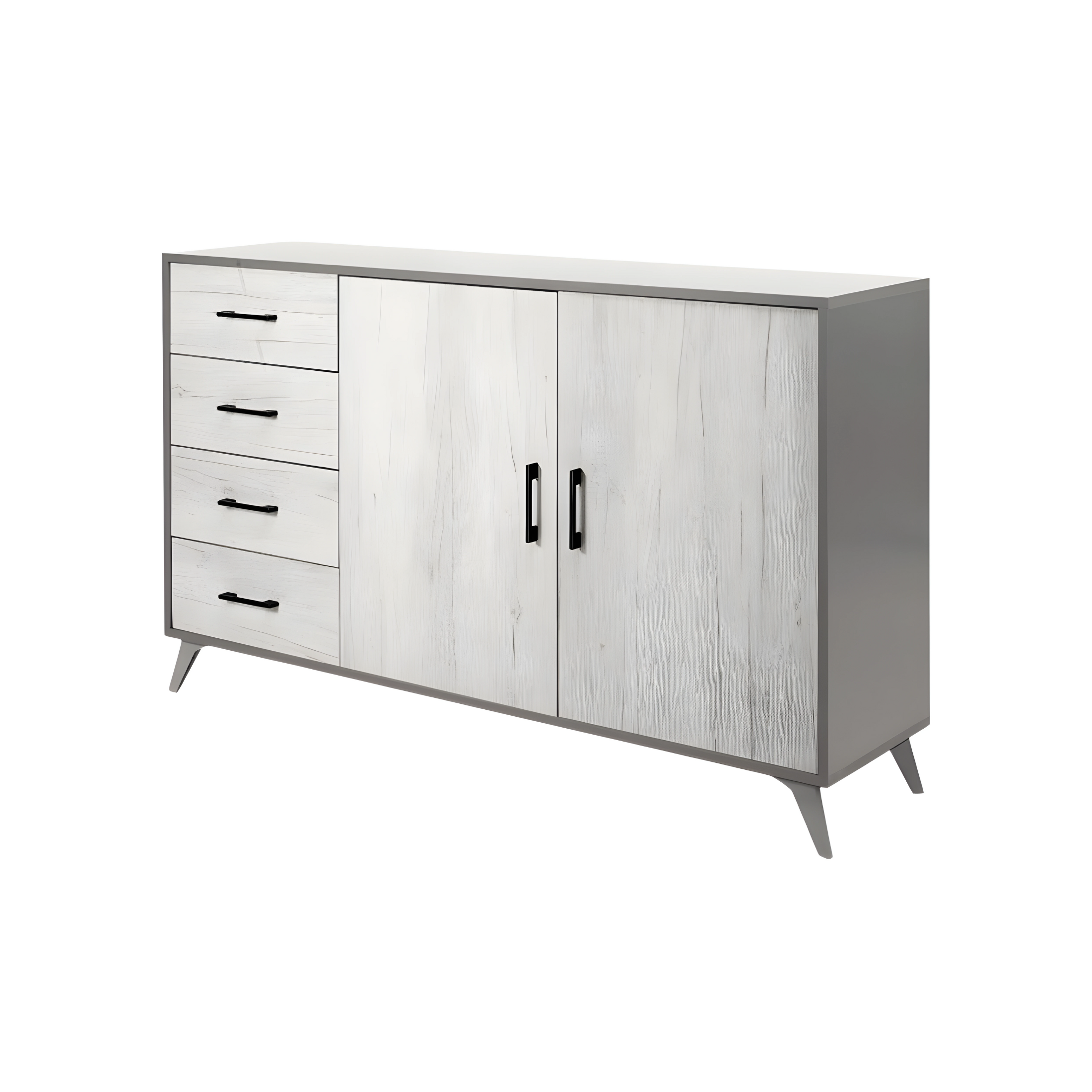 Modern "Panama" 2-door, 4-drawer entrance sideboard, 153x41 cm, 93 cm high