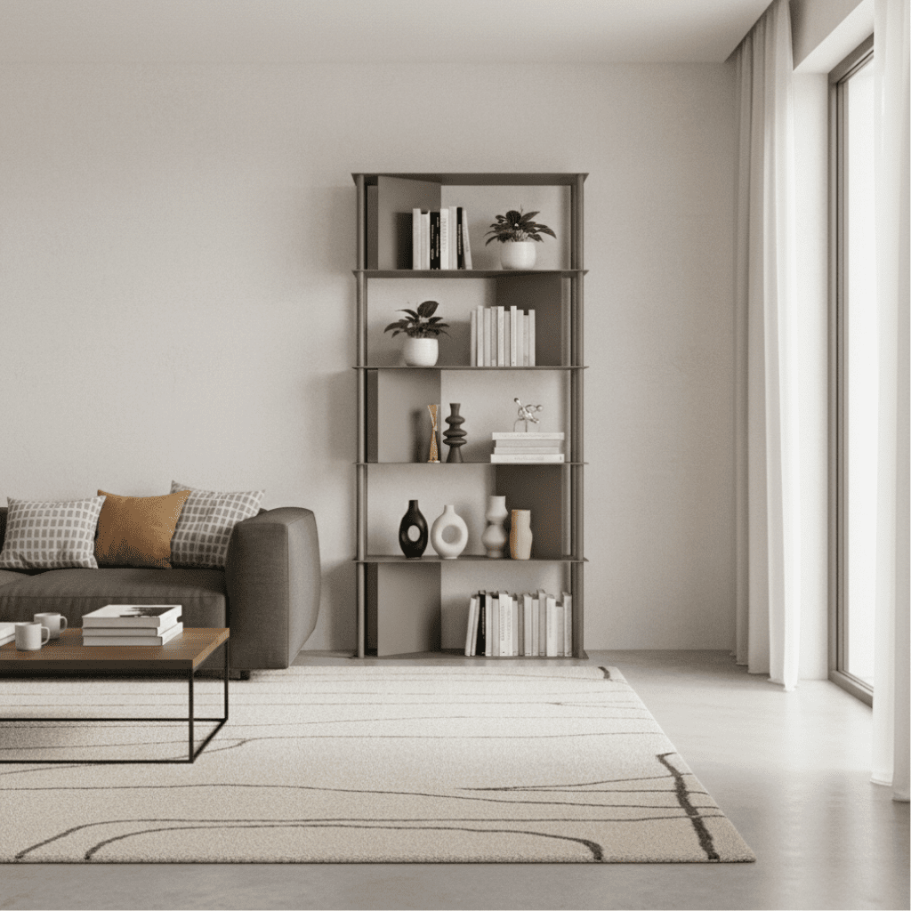 Libreria verticale “Molin” in metallo verniciato cm 90x40 190h - MondoViro