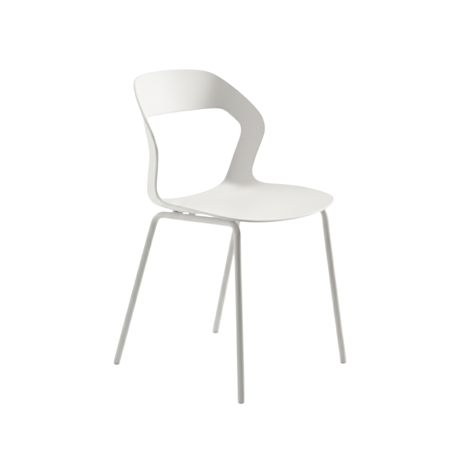 Set of stackable "Prisma" chairs in polypropylene cm 54x51 87h