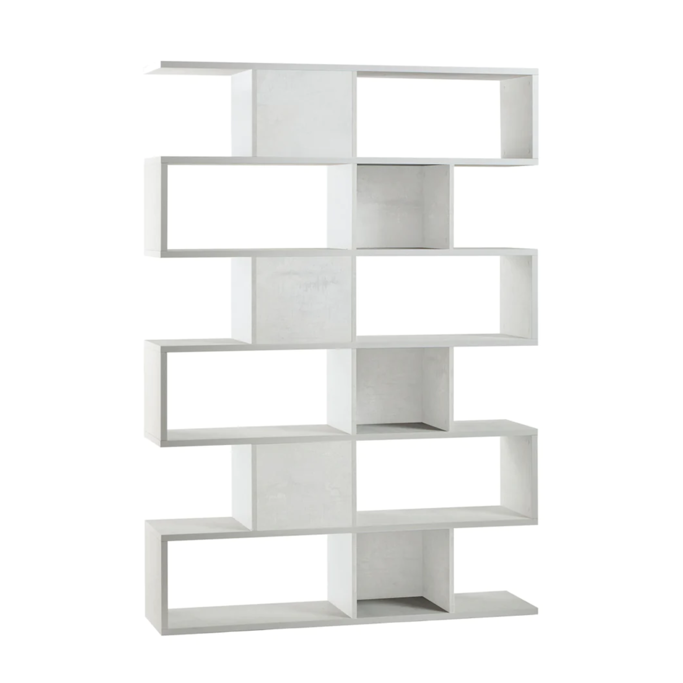 "Freud" modern modular 6-tier dividing bookcase, 150x37 cm, 215 cm high