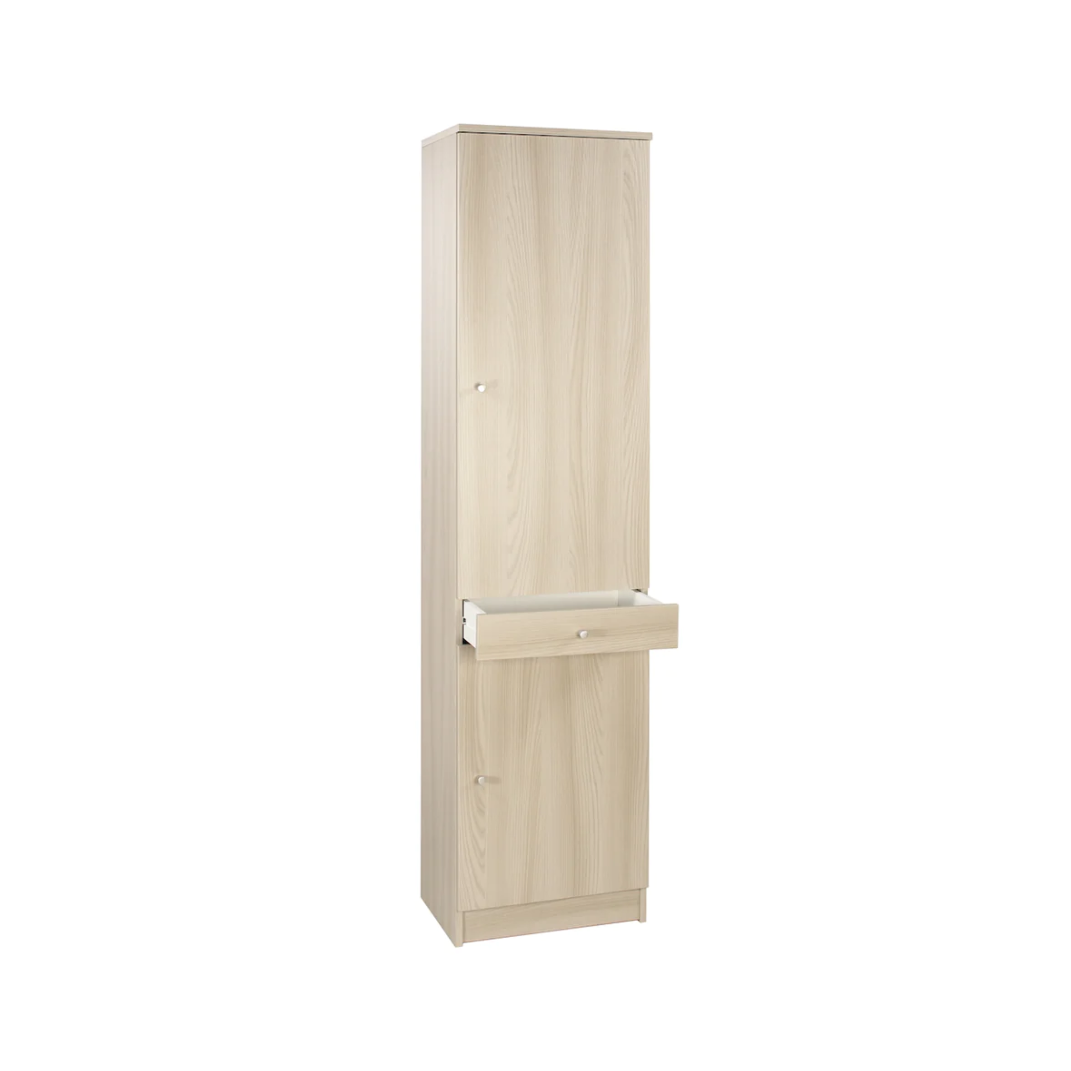 Mobile colonna "Country" 2 ante in legno 1 cassetto cm 46x34 183h