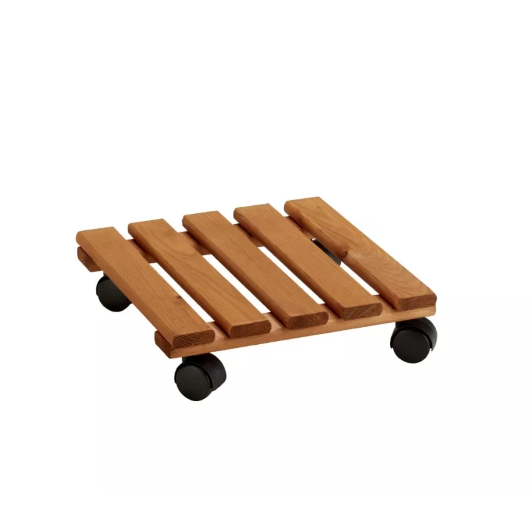 "Mati" flowerpot trolley in impregnated conifer wood with 4 swivel wheels 30x30 cm h